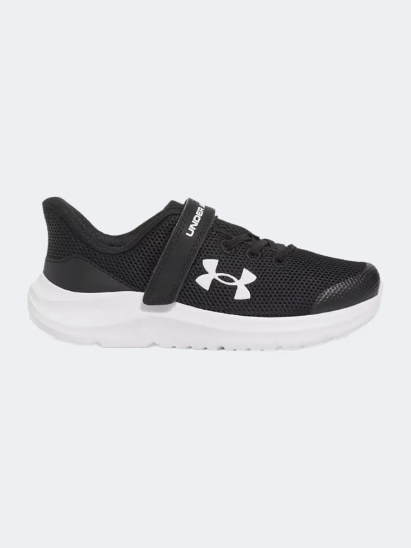 Zip Fast Under Armour Pre-School Ua Pursuit 4 Ac Ps-Boys Running Sneakers Black
