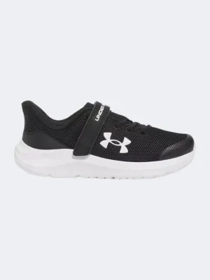 Zip Fast Under Armour Pre-School Ua Pursuit 4 Ac Ps-Boys Running Sneakers Black