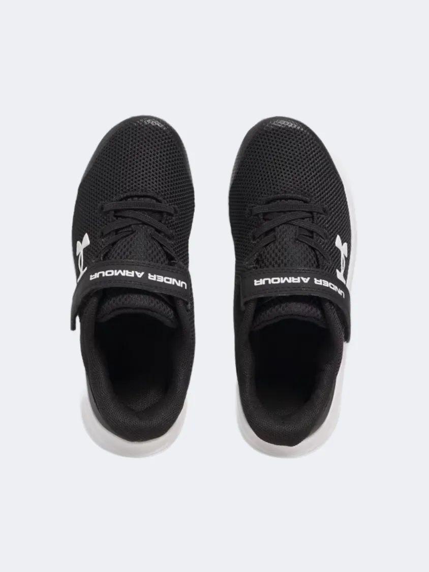 Soft Interior Easy Wear Under Armour Pre-School Ua Pursuit 4 Ac Ps-Boys Running Sneakers Black