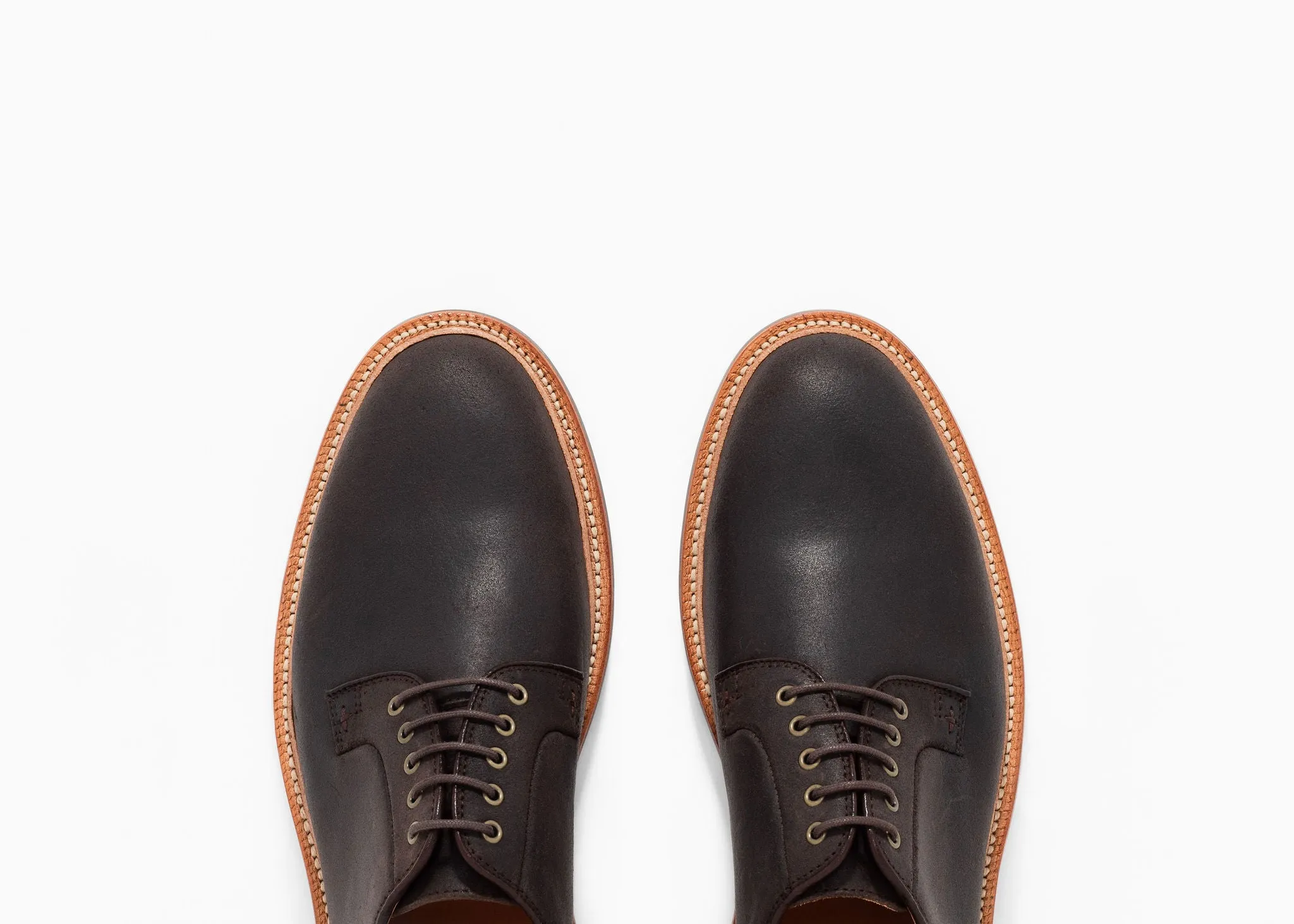 Easy To Clean Professional Look Plain Toe - Earth Waxed Commander