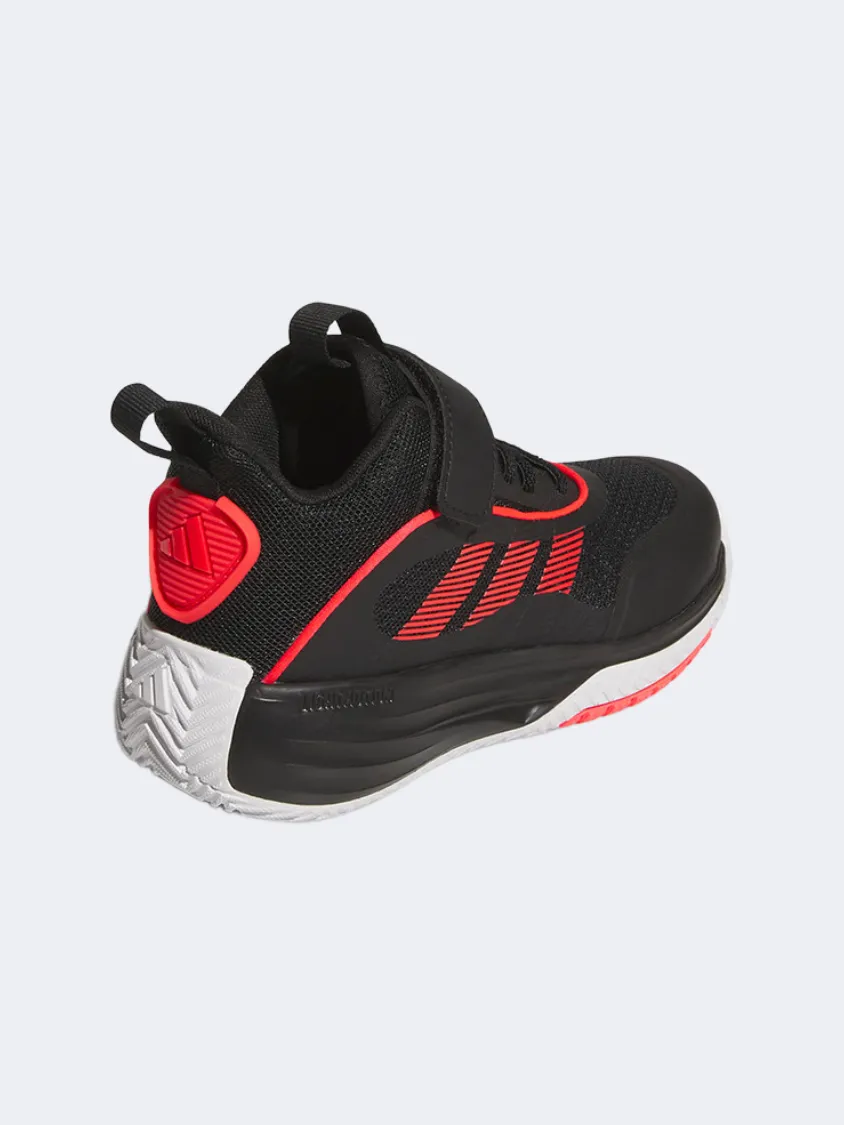 Cold Tone Peak Mode Adidas Ownthegame 3.0 Ps-Boys Basketball Shoes Black/Cloud White