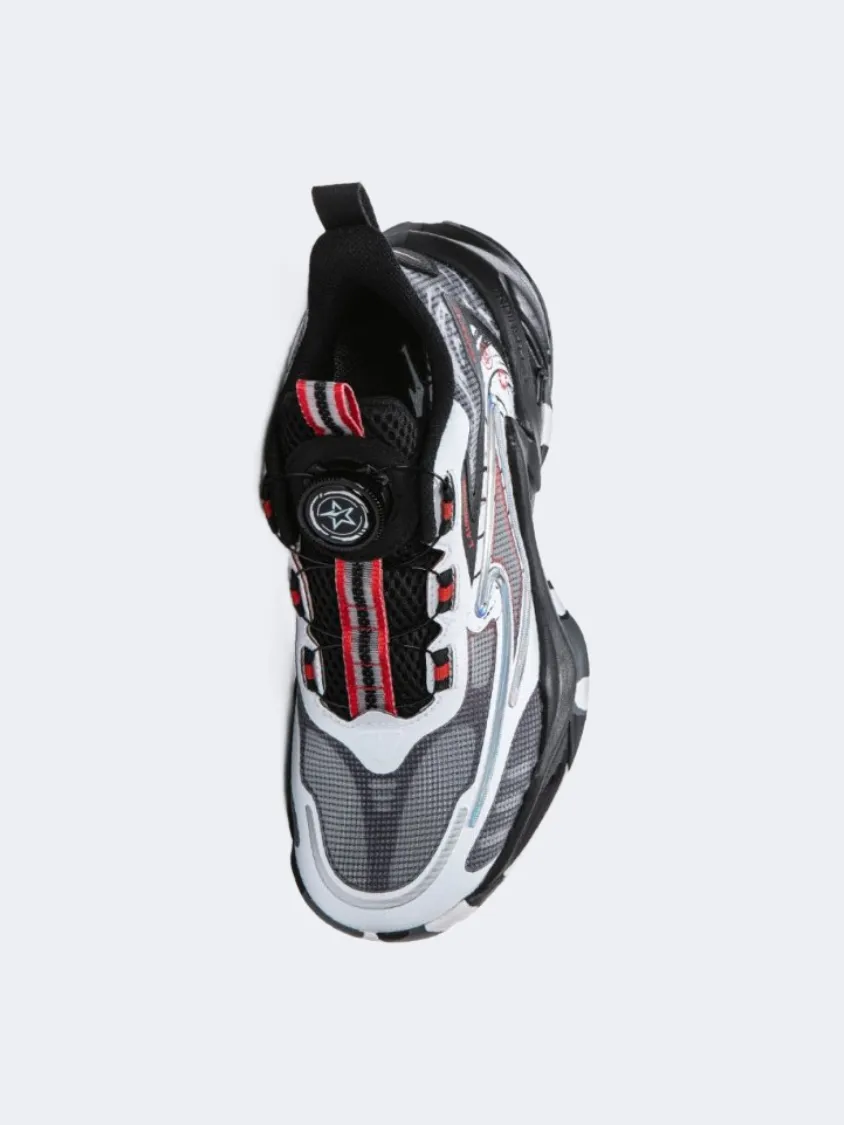 Erke Kids-Boys Basketball Shoes White/Black Desert Run
