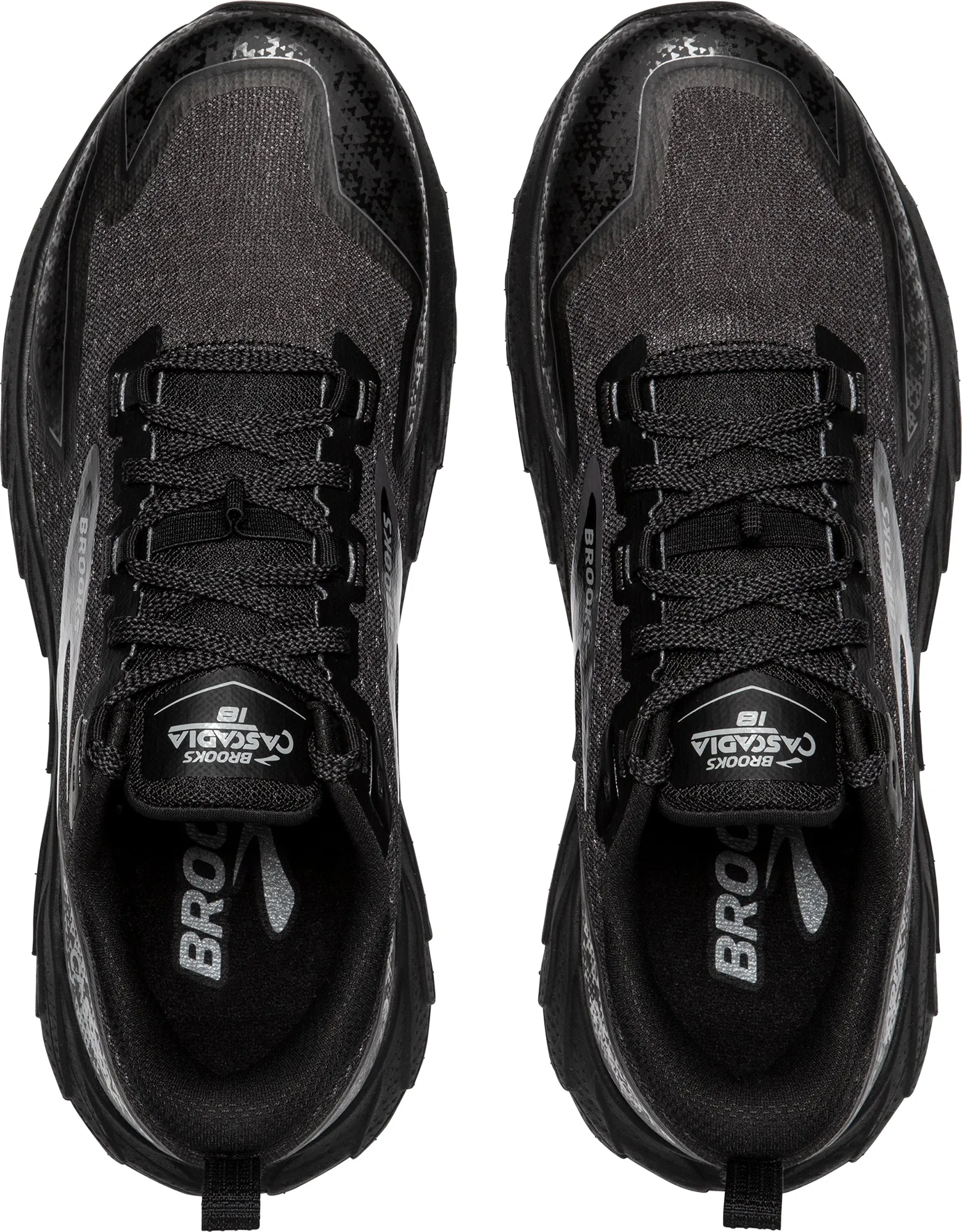 Brooks Cascadia 18 Womens Trail Running Shoes - Black ergo fit City Workout