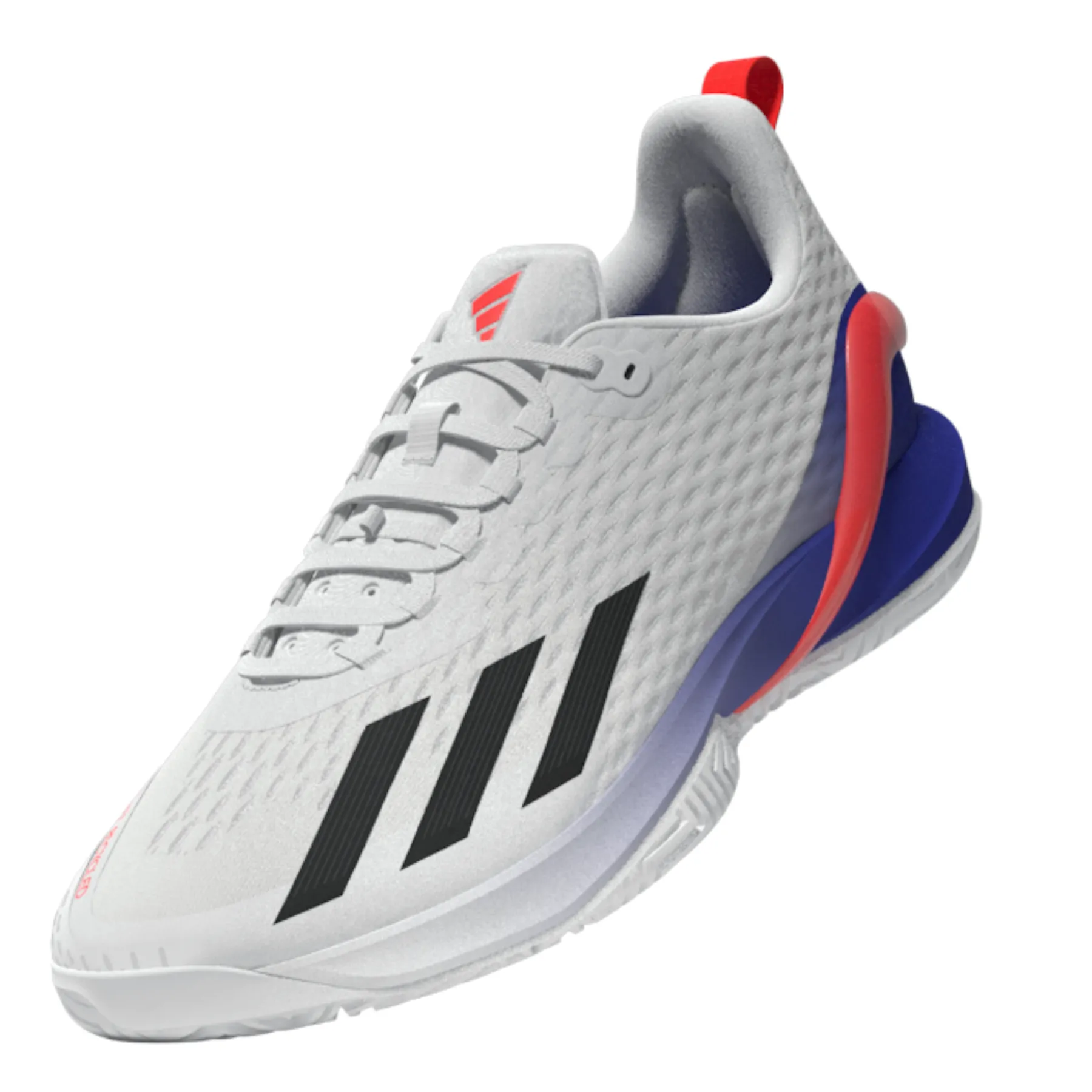 All Season Adaptive Fit Adidas Performance Adizero Cybersonic Men  Tennis Shoes- Ftw White/Core Black/Solar Red