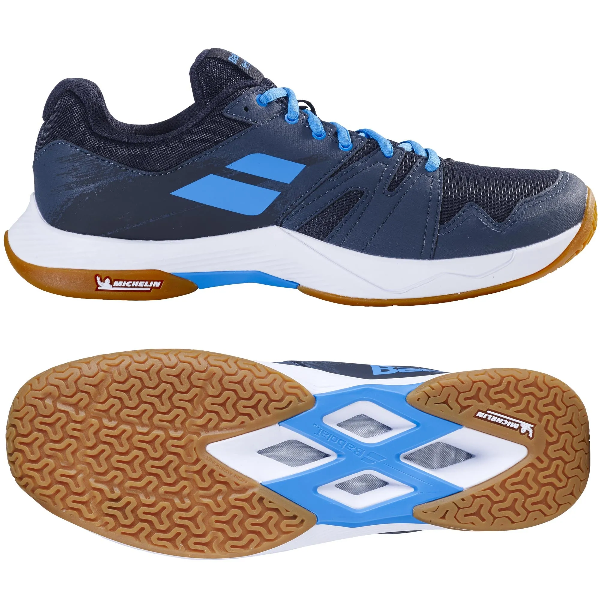 Babolat Shadow Team 2 Mens Indoor Court Shoes Slip Resistant Contoured Footbed