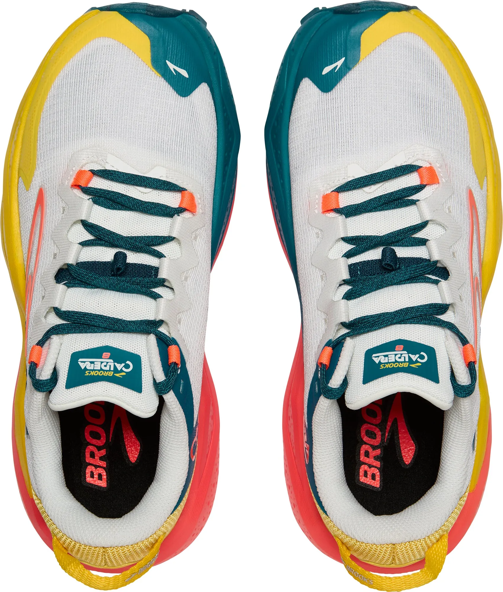Brooks Caldera 8 Womens Trail Running Shoes - White Supportive Wear Motion Balance