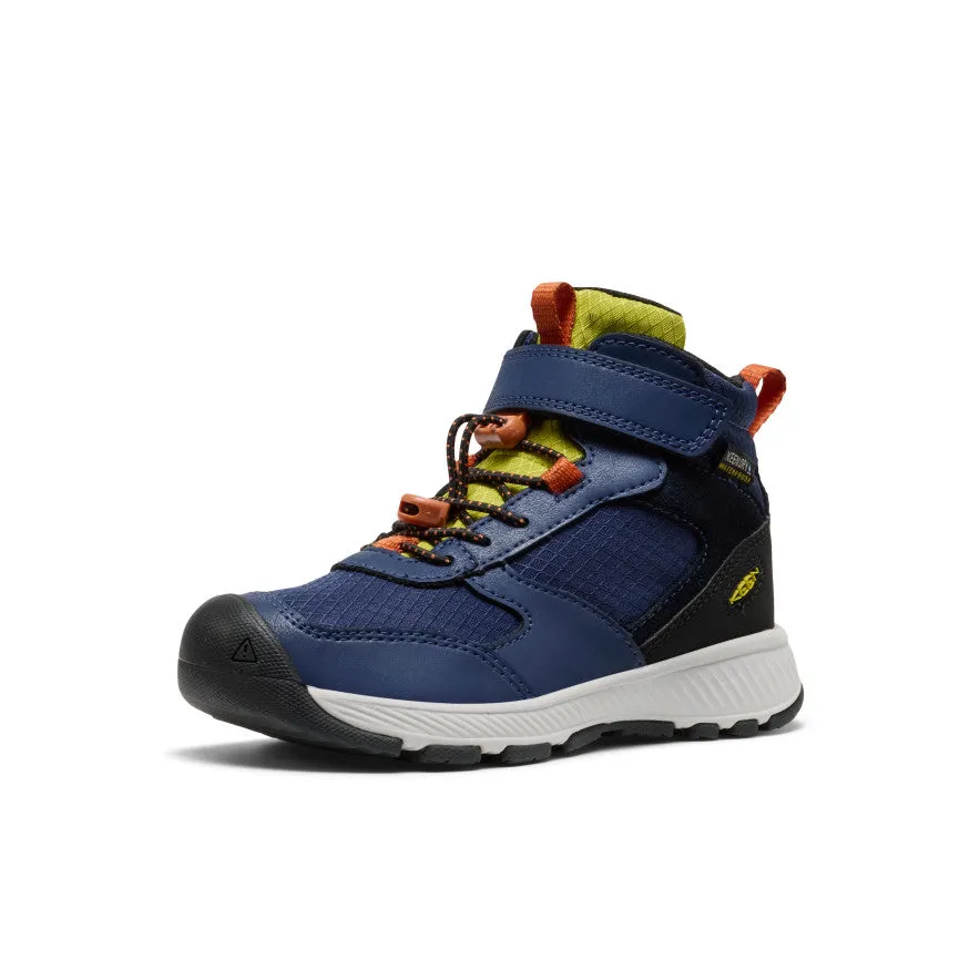 Little Kids' Skua Waterproof Boot  |  Naval Academy/Rogue Green Comfort Slope Quick Pack