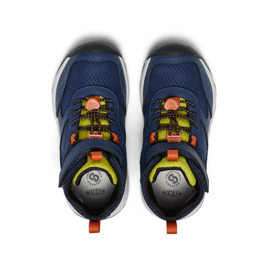 Urban Running Built to maintain comfort through dynamic movement Little Kids' Skua Waterproof Boot  |  Naval Academy/Rogue Green
