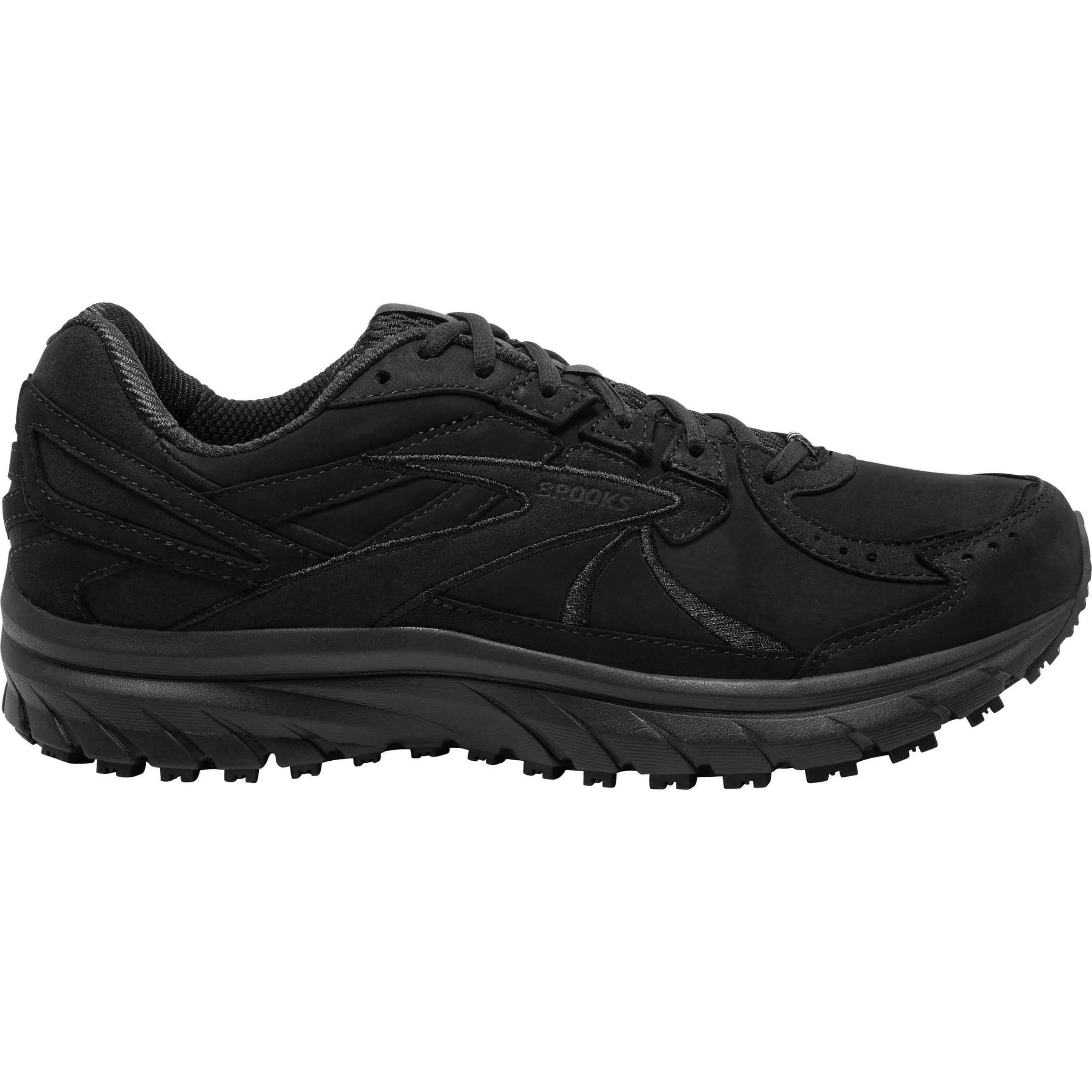 Supportive Traction Backpacking Fit Brooks Zeal Walker Mens Walking Shoes - Black