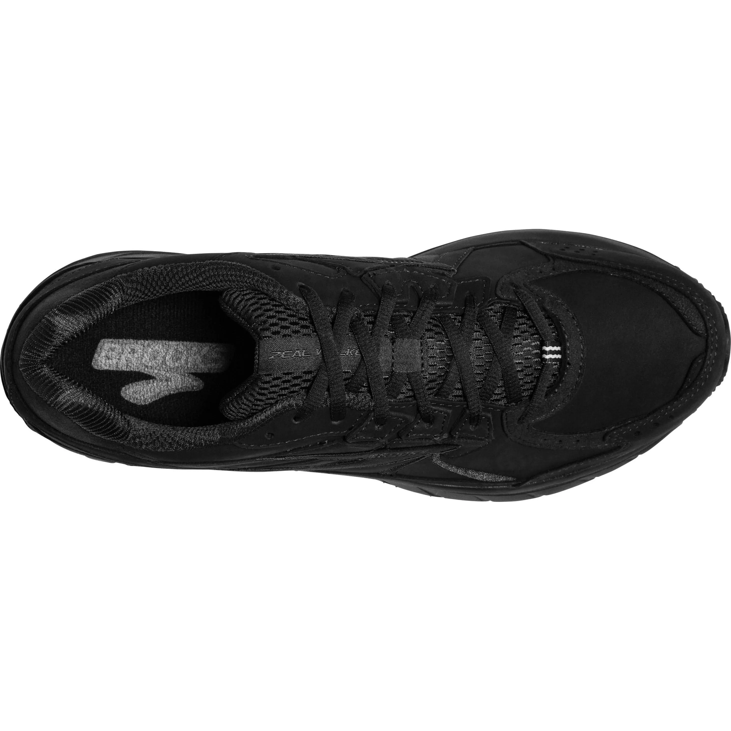 Brooks Zeal Walker Mens Walking Shoes - Black Waterproof Hiking