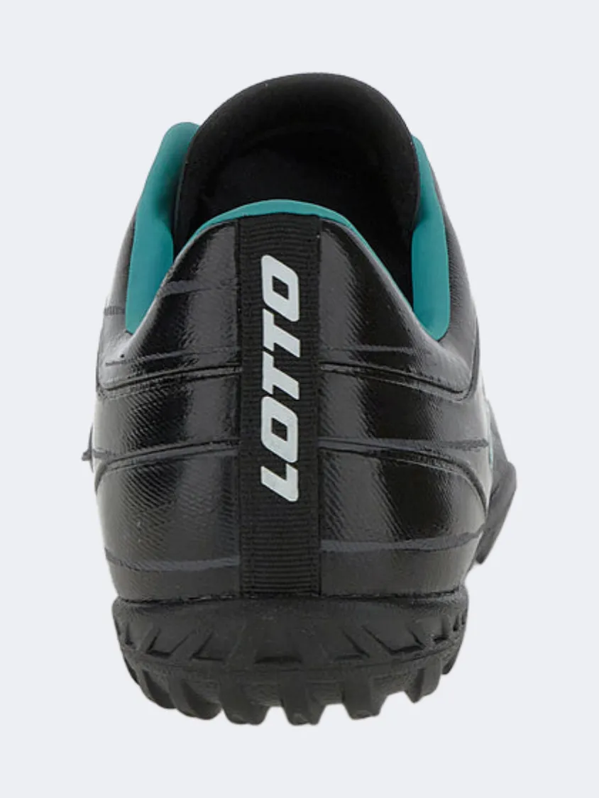 comedy - club - room shoes Contoured Footbed Lotto Solista 700 Ix Turf Men Football Shoes Black/Blue