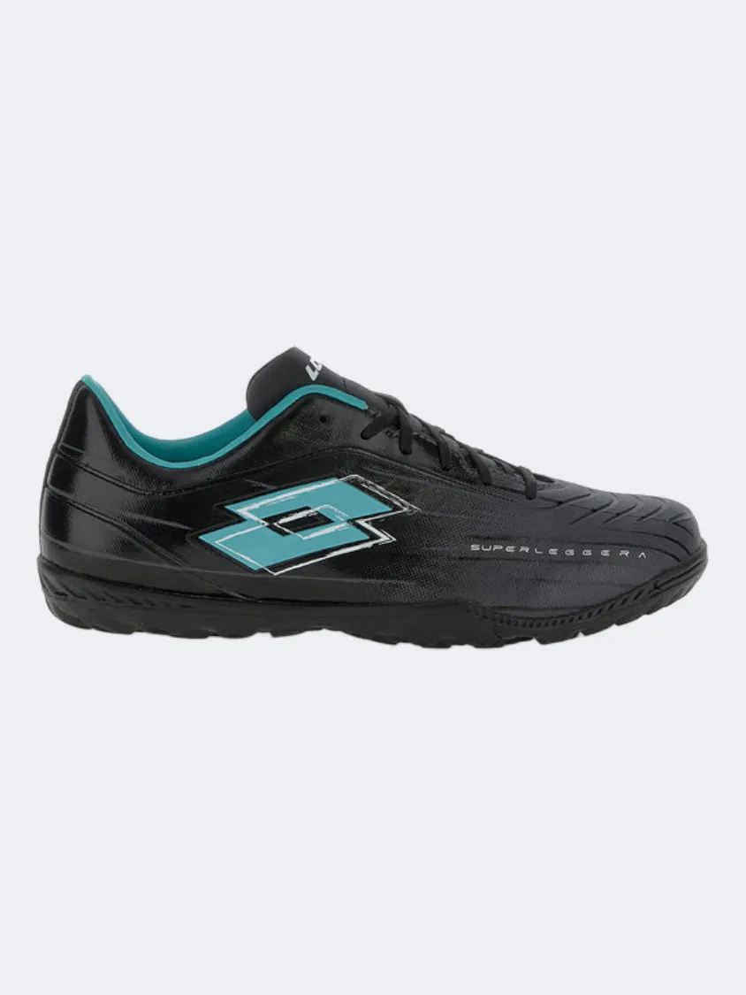 Lotto Solista 700 Ix Turf Men Football Shoes Black/Blue spike - sole shoes calf - high shoes