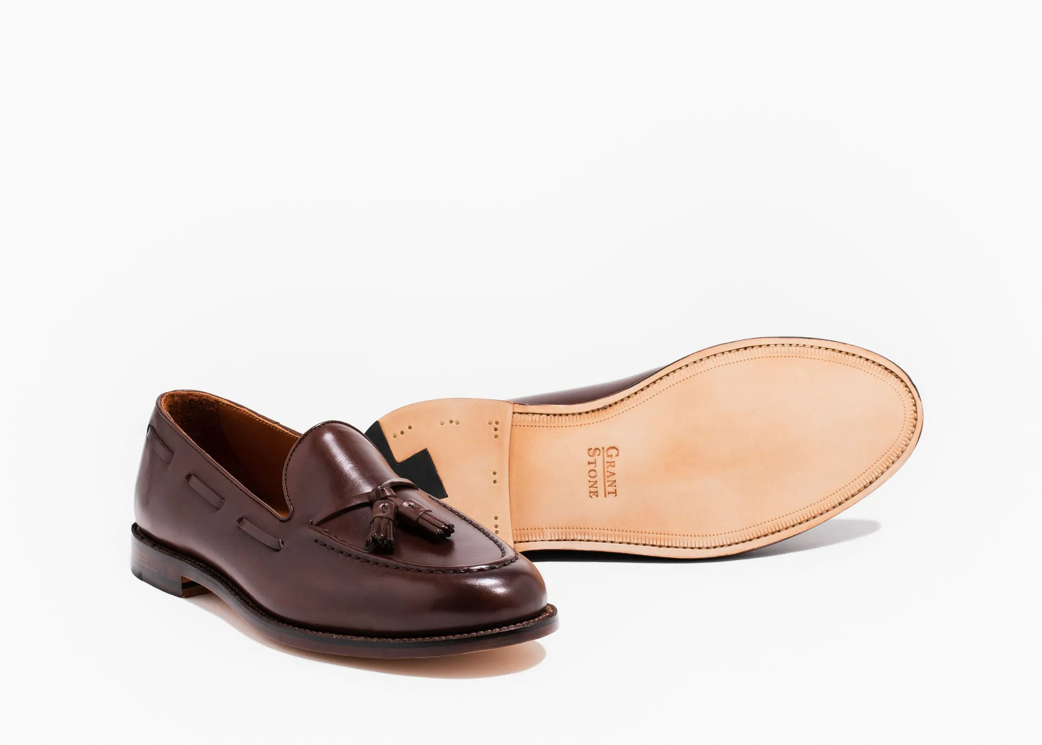Practical Casual Shoes Sunrise Walk Tassel Loafer Tobacco Calf