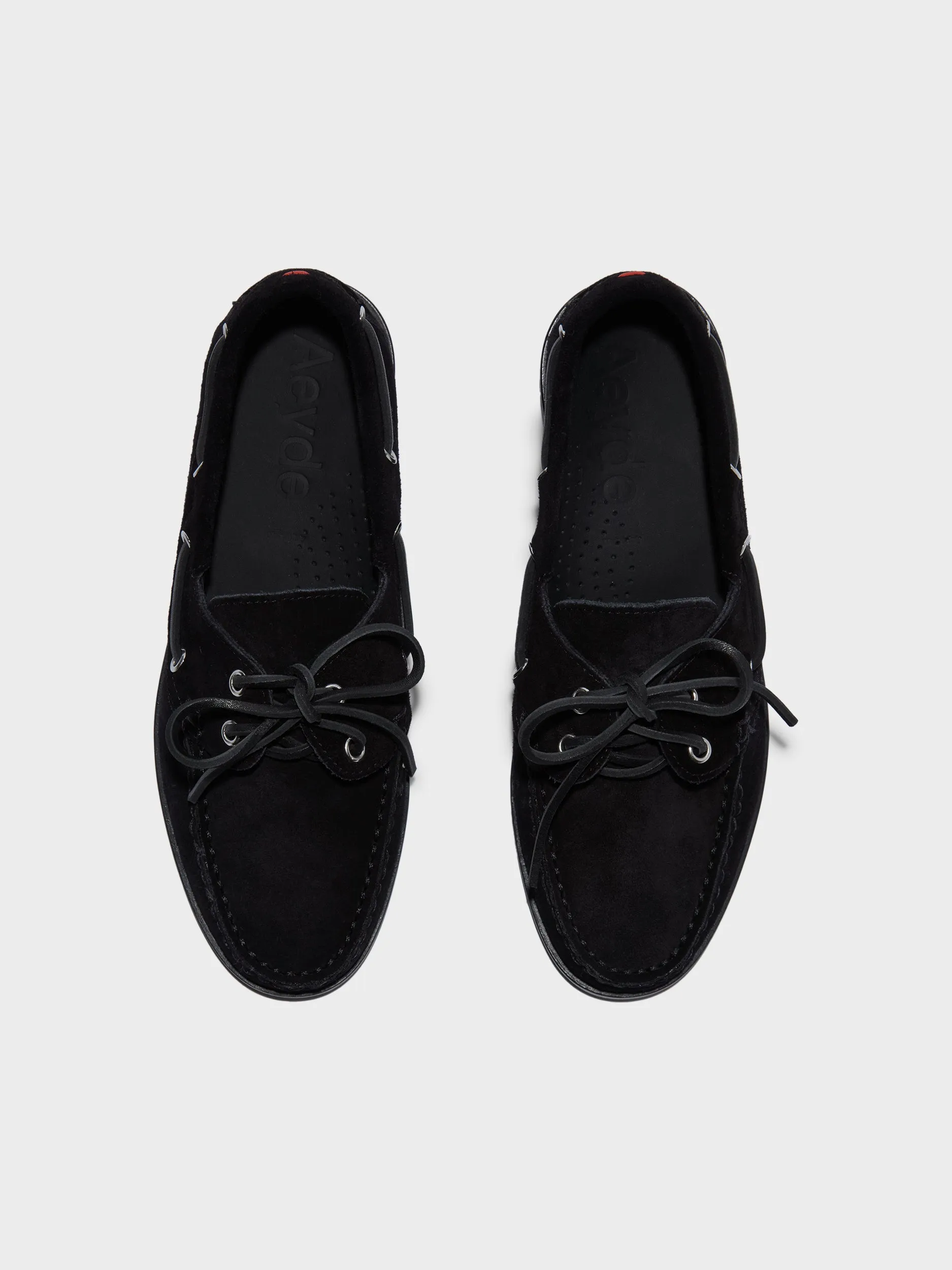 Tall Frame Harris Suede Mocassin Flats