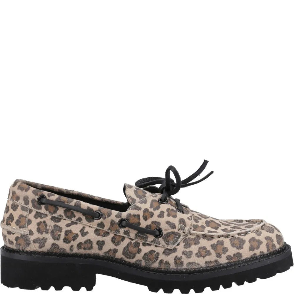Leopard Geri Loafers Side Gusset