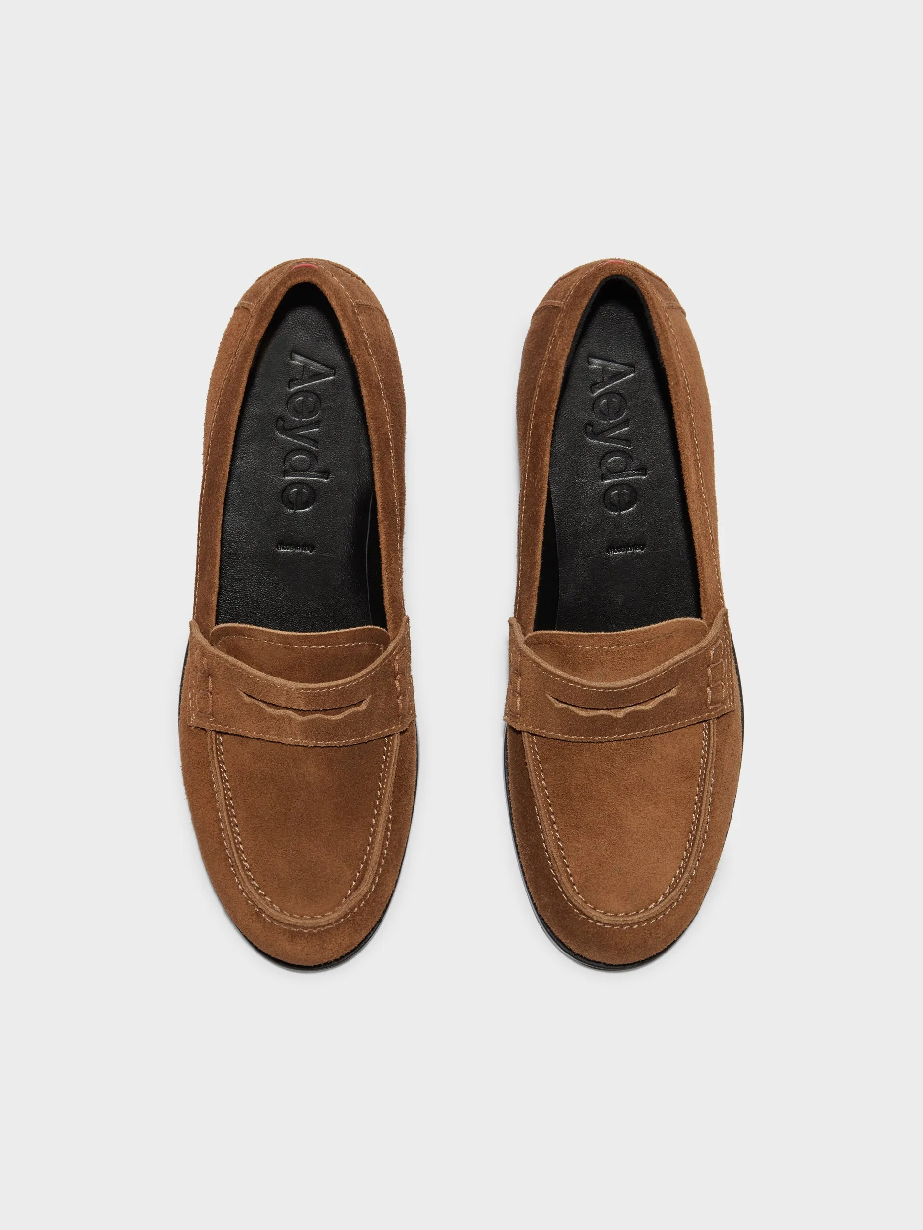 Long Walk Heel Firm Oscar Suede Loafers