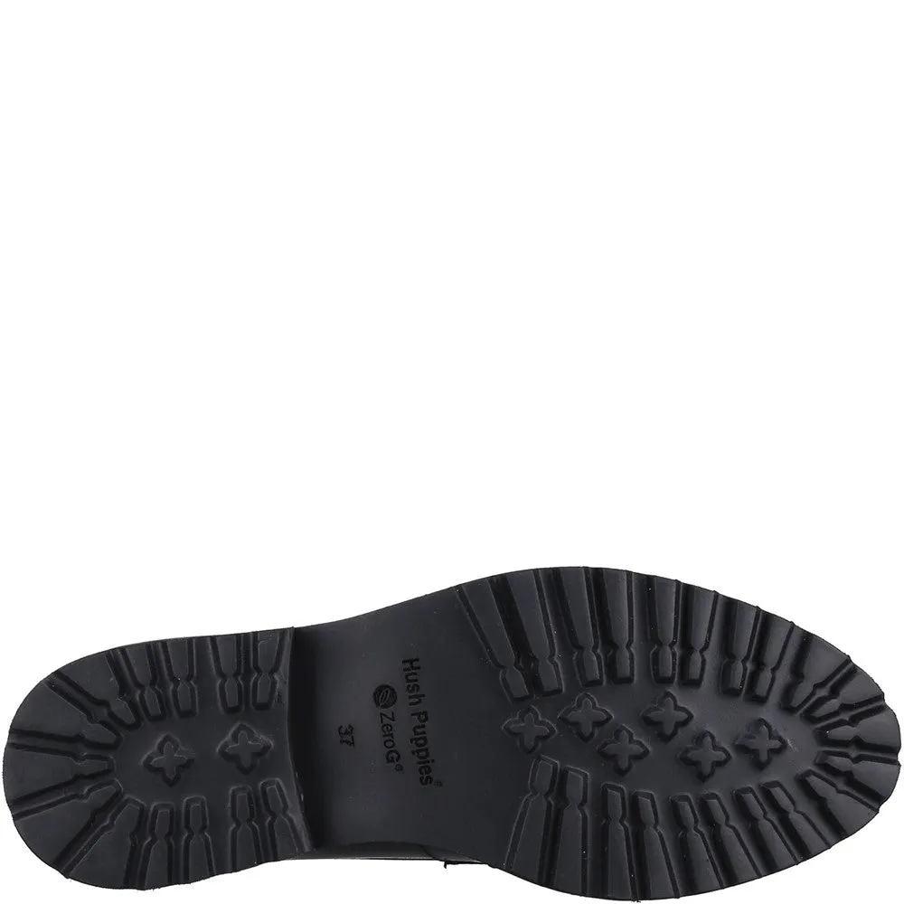 Stitched Detailing Urban Cool Black Ginny Loafers