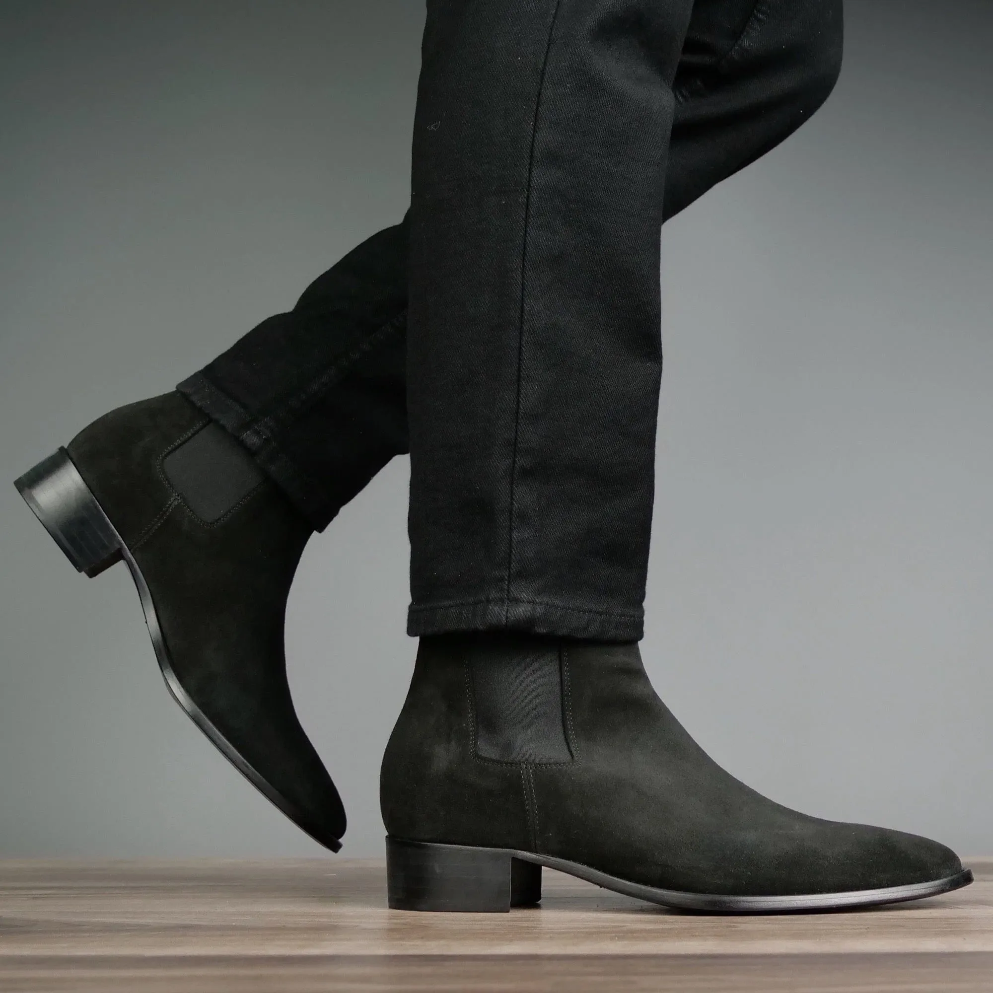 Instant Boot Comfort Chic And Versatile Manhattan Chelsea Boot Black Suede