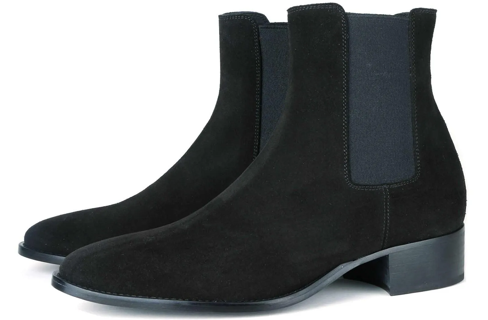 Indoor Fashion Manhattan Chelsea Boot Black Suede