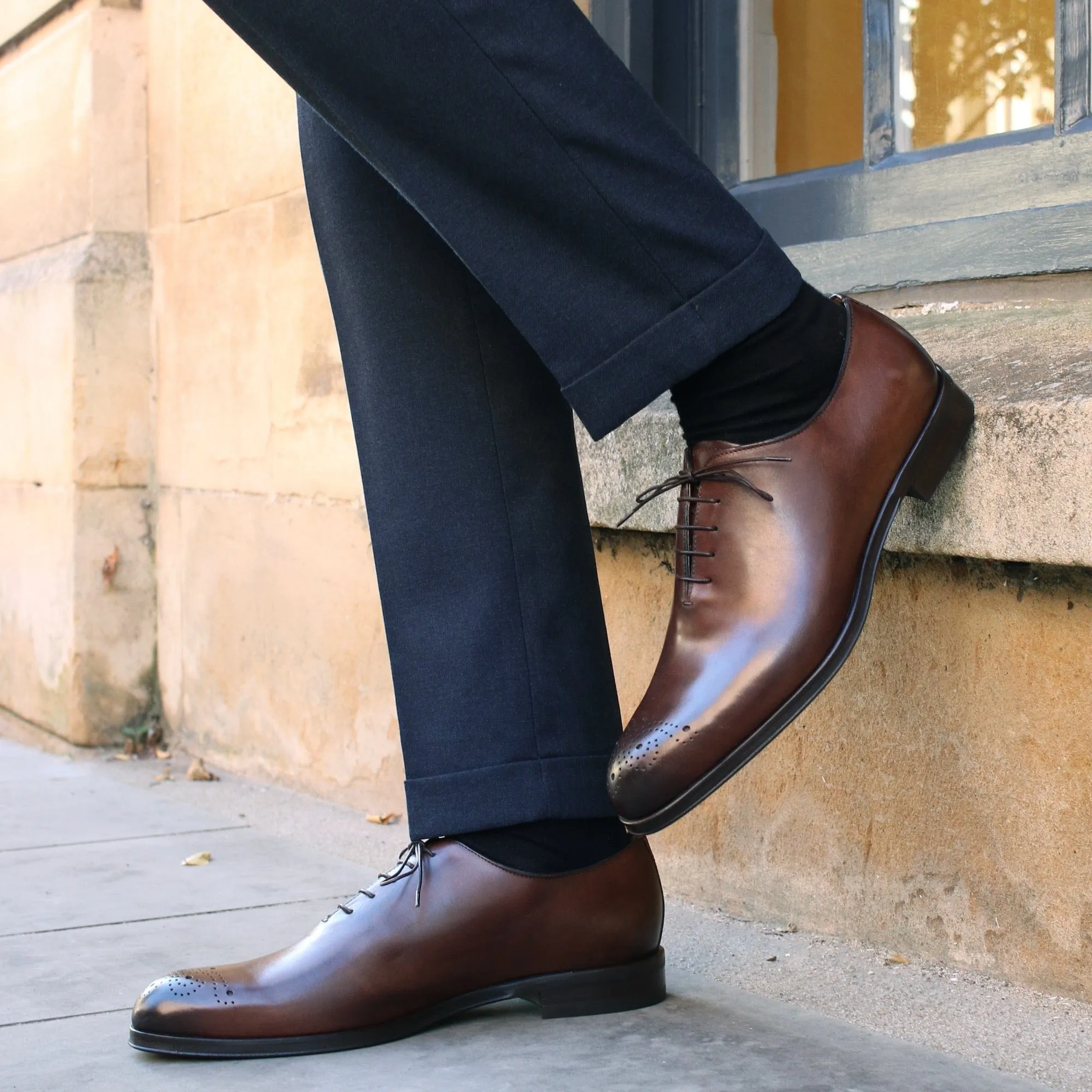 Classic Brown Soft Construction Soho Wholecut Oxford Brogue Brown