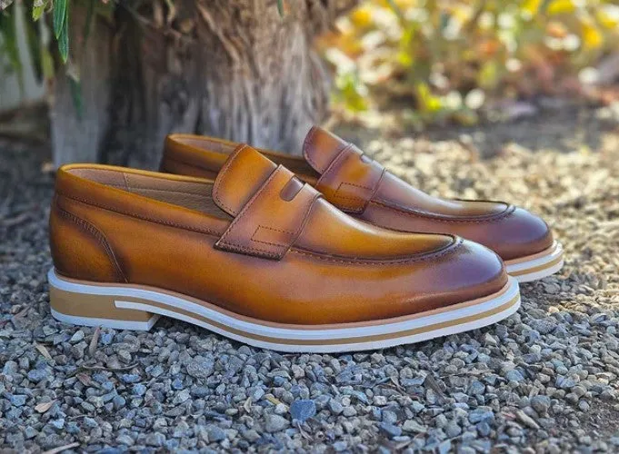 Style: 519-04-Cognac Modern Bold Mesh