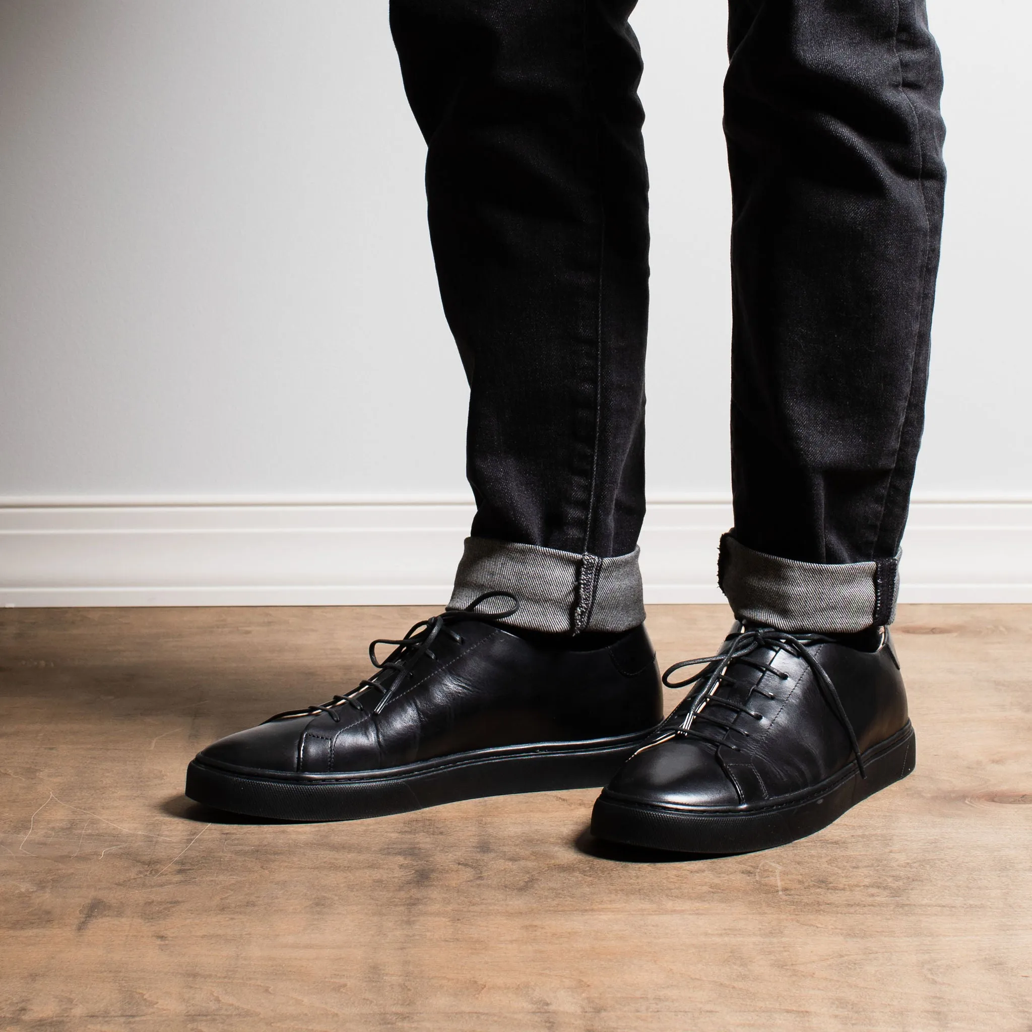 Leather Fashion Coast Sneaker Black Calf