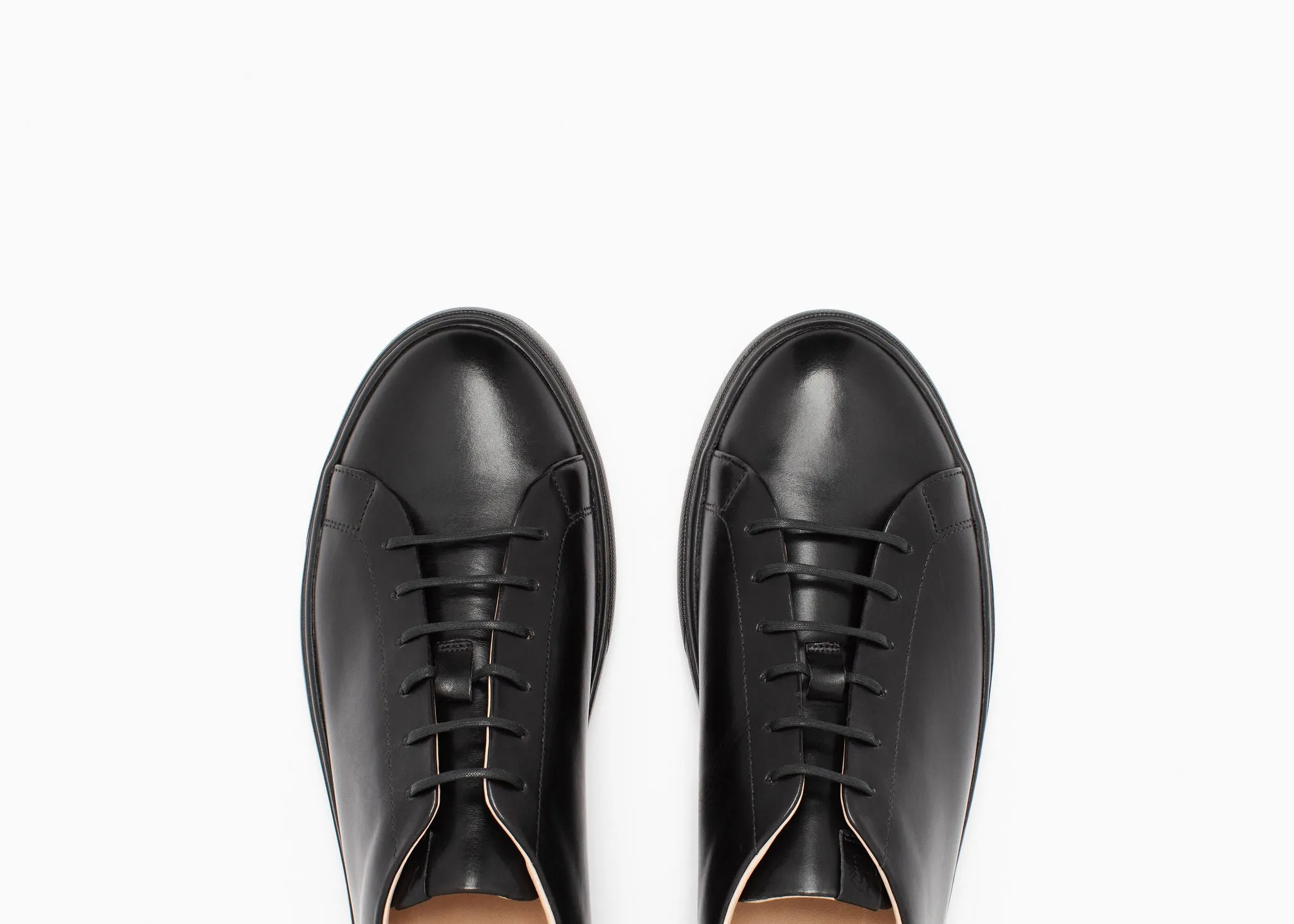 Simple Fit Coast Sneaker Black Calf