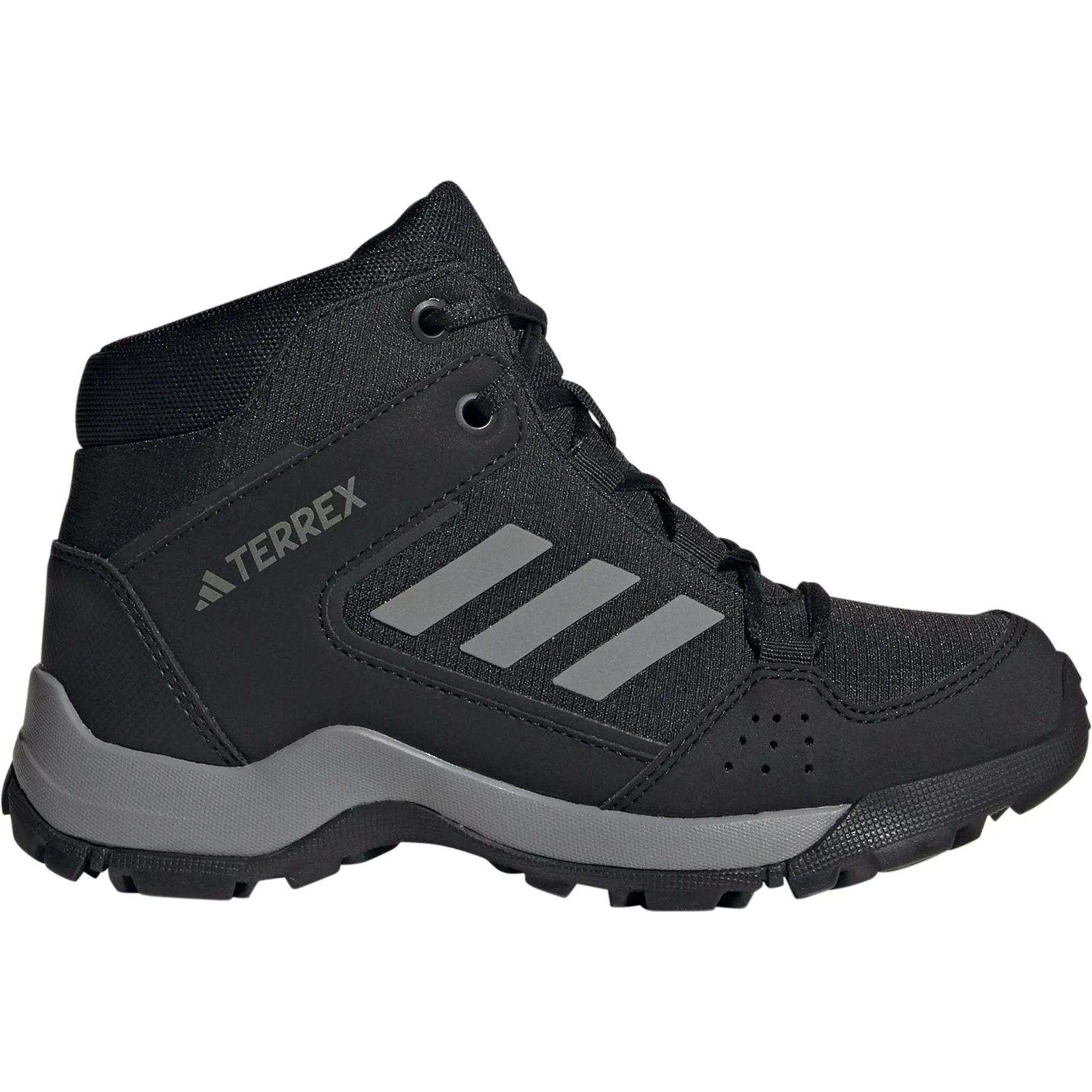 Trail Explore Heavy Duty Comfort adidas Terrex HyperHiker Mid Junior Walking Boots - Black