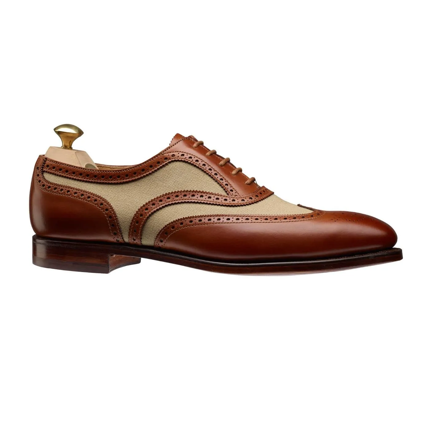 Well crafted Day To Night Shoes Gerrard 4 Mahogany Calf & Stone Canvas