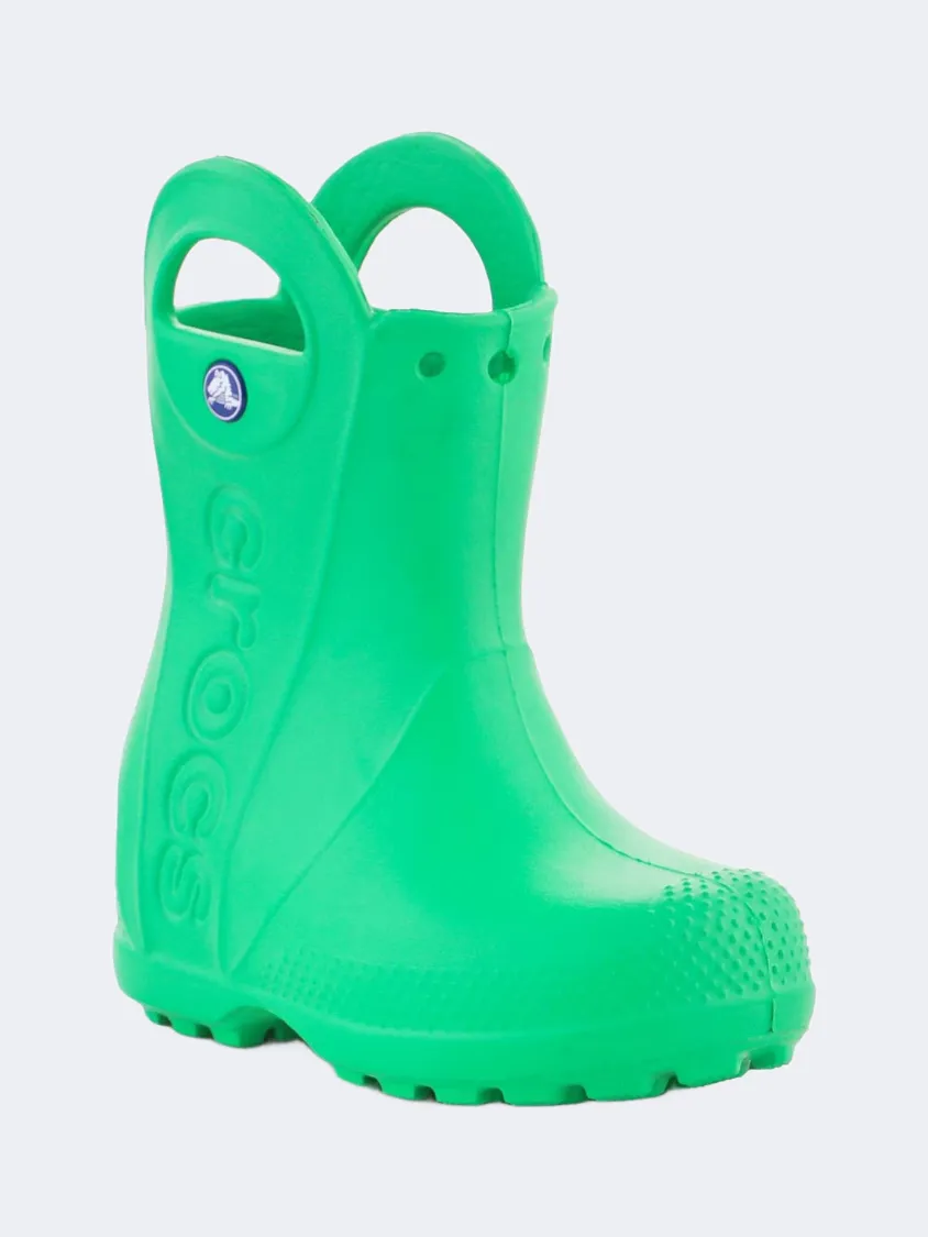 Stage Glow Crocs Handle It Rain Kids-Unisex Lifestyle Boots Grass Green
