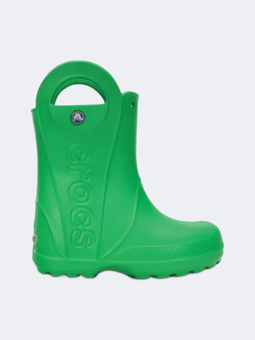Peak Step Crocs Handle It Rain Kids-Unisex Lifestyle Boots Grass Green