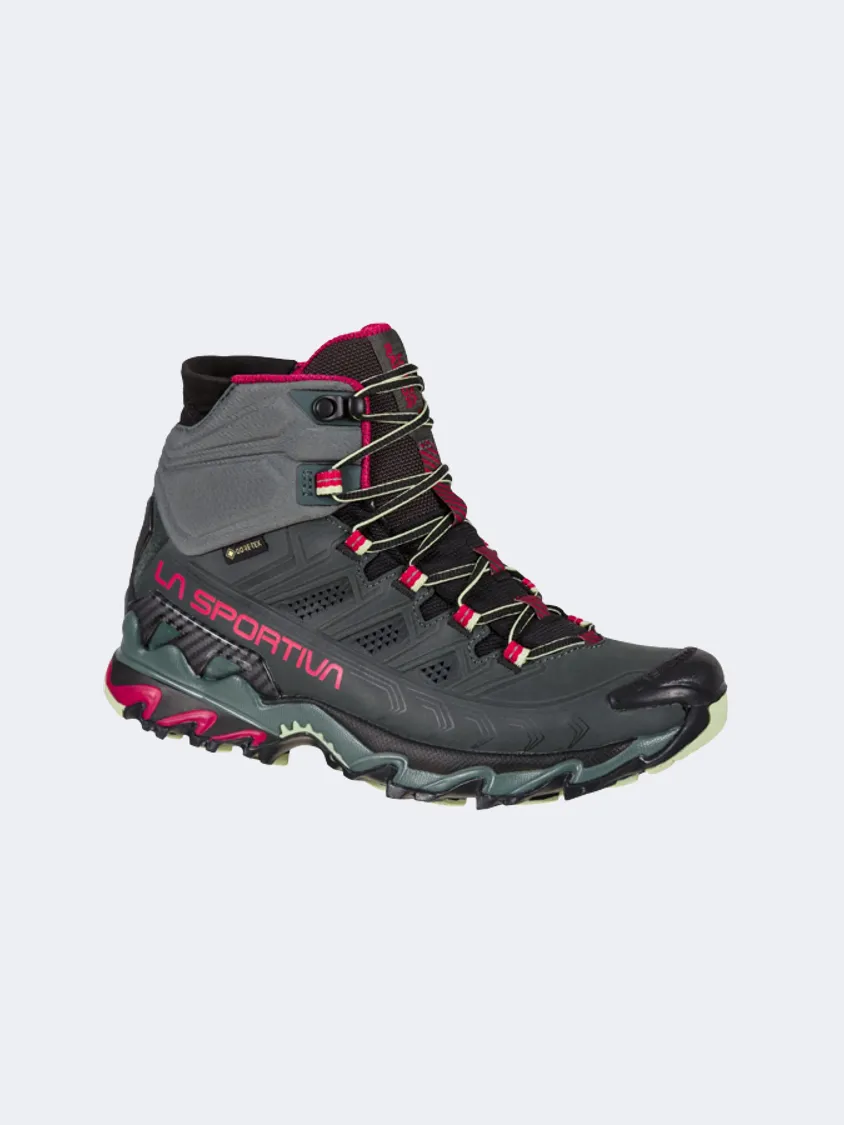 Anti Fatigue La Sportiva Ultra Raptor Ii Mid Leather Women Hiking Boots Charcoal/Cerise