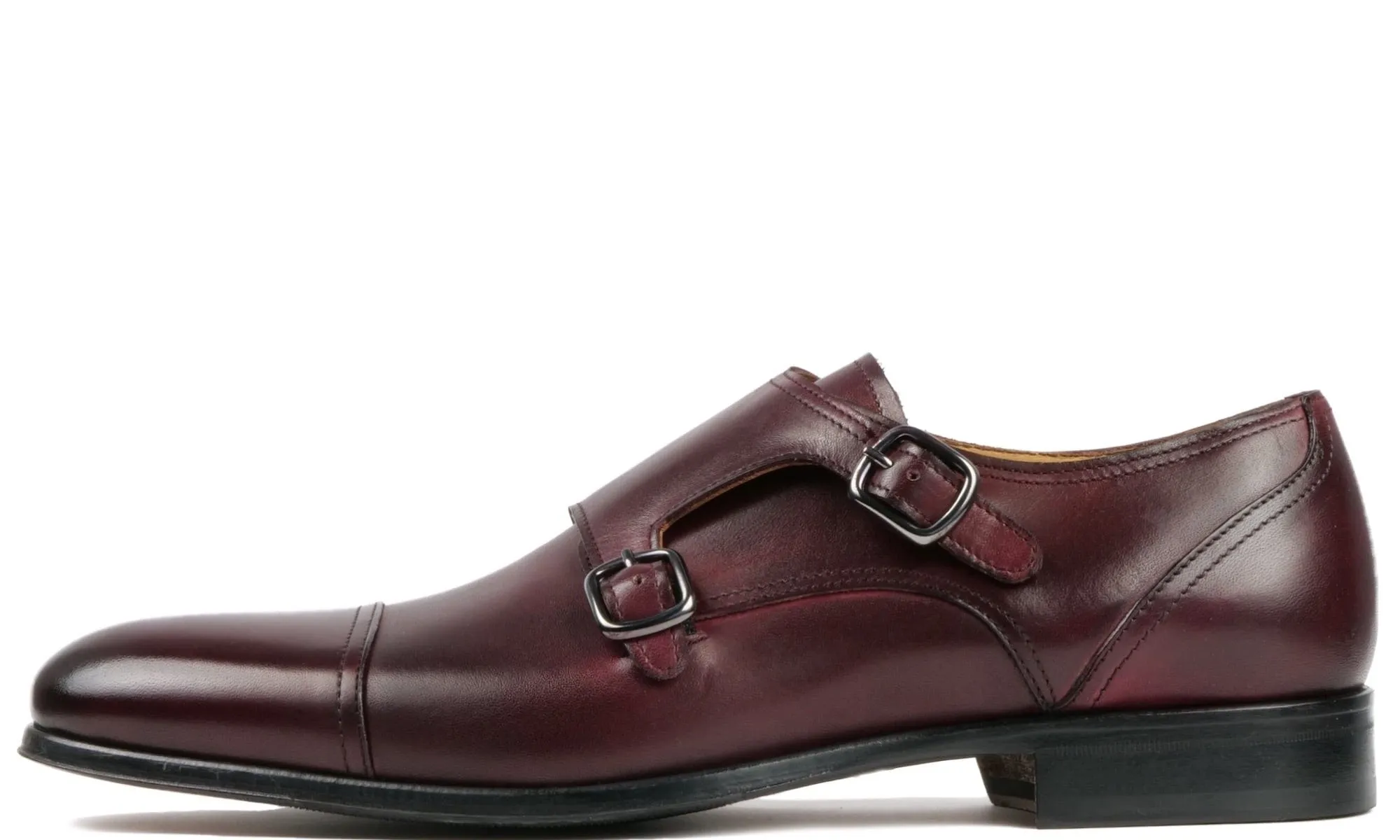 Bourne Monk Strap Oxblood Mark Style Classic Leather