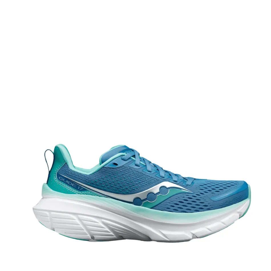Saucony Guide 17 Women's Running Shoes SS24  Breeze/Mint running in the night shoes