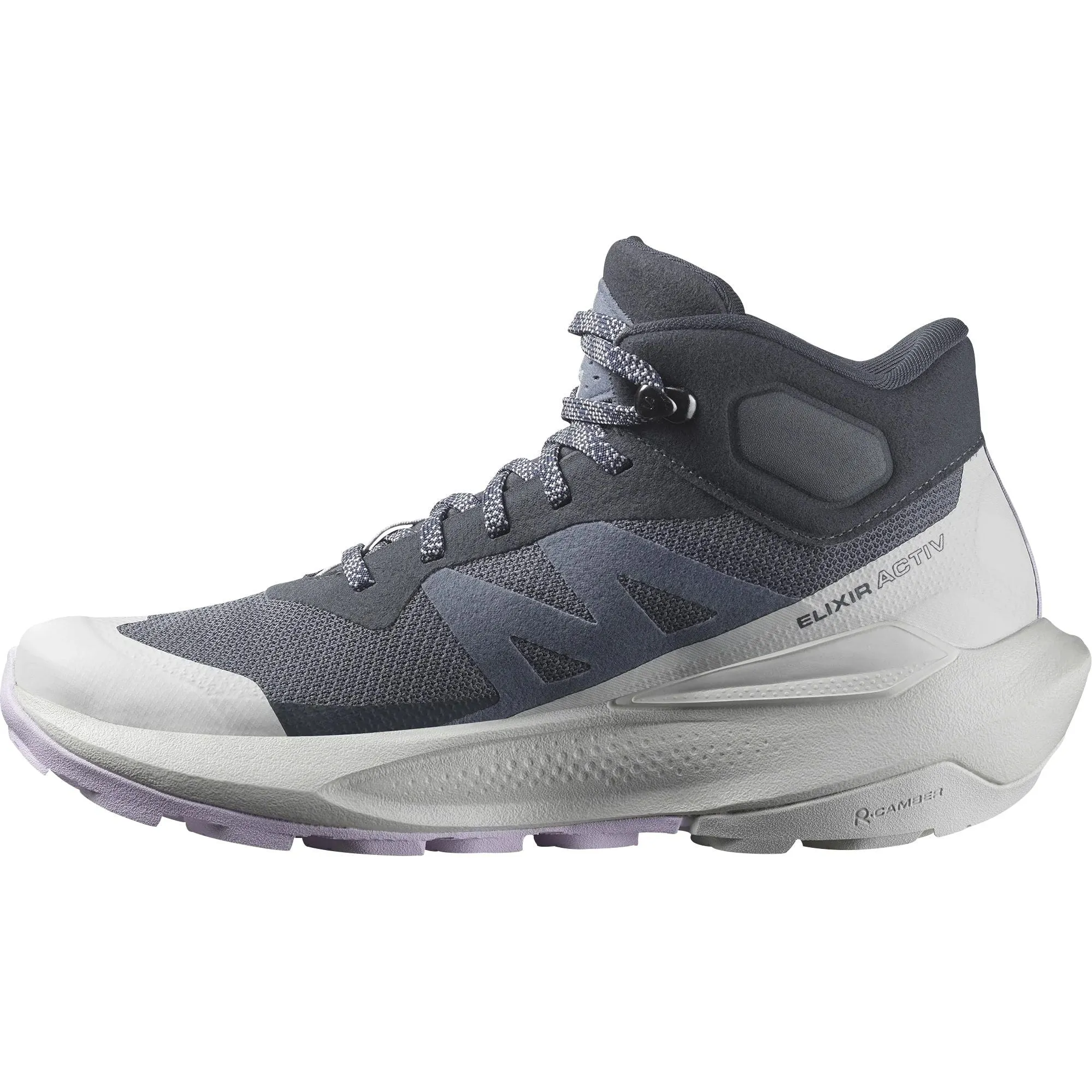 Rugged Grip Salomon Elixir Activ Mid GORE-TEX Womens Walking Shoes - Blue