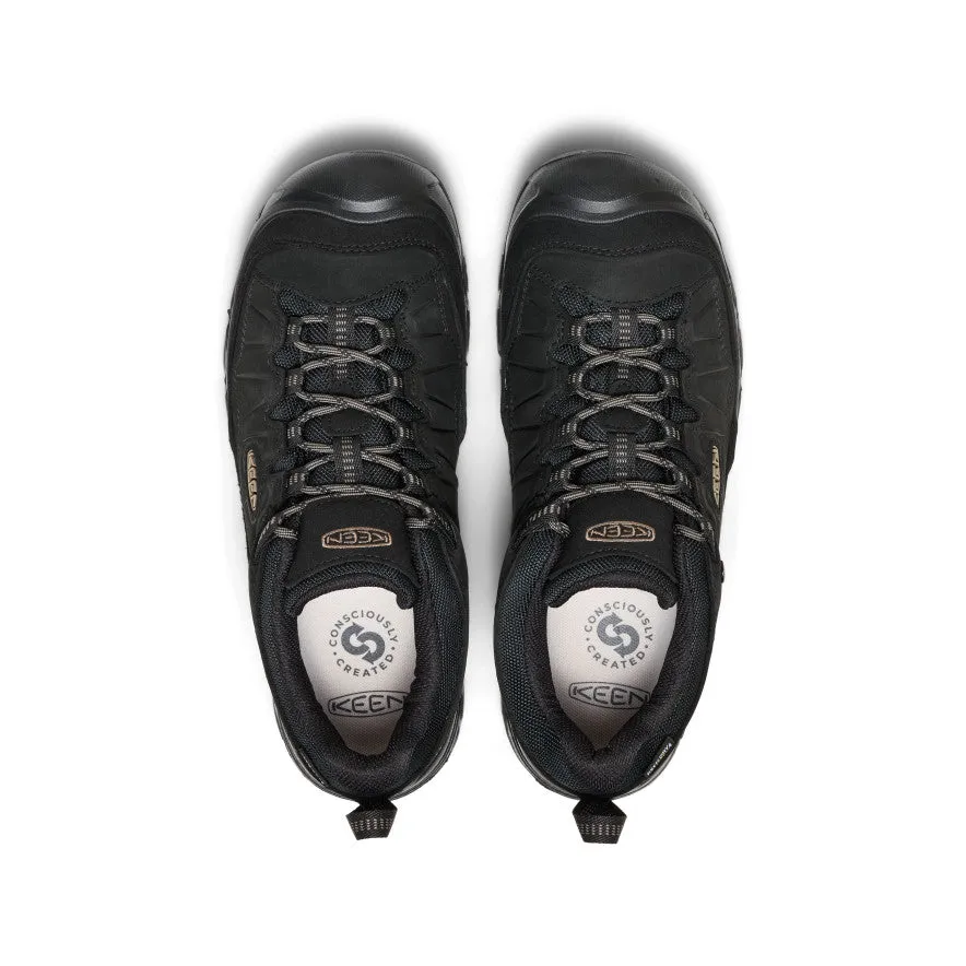 Outsole wrap adds protection during lateral motion Men's Targhee IV Waterproof Hiking Shoe  |  Triple Black
