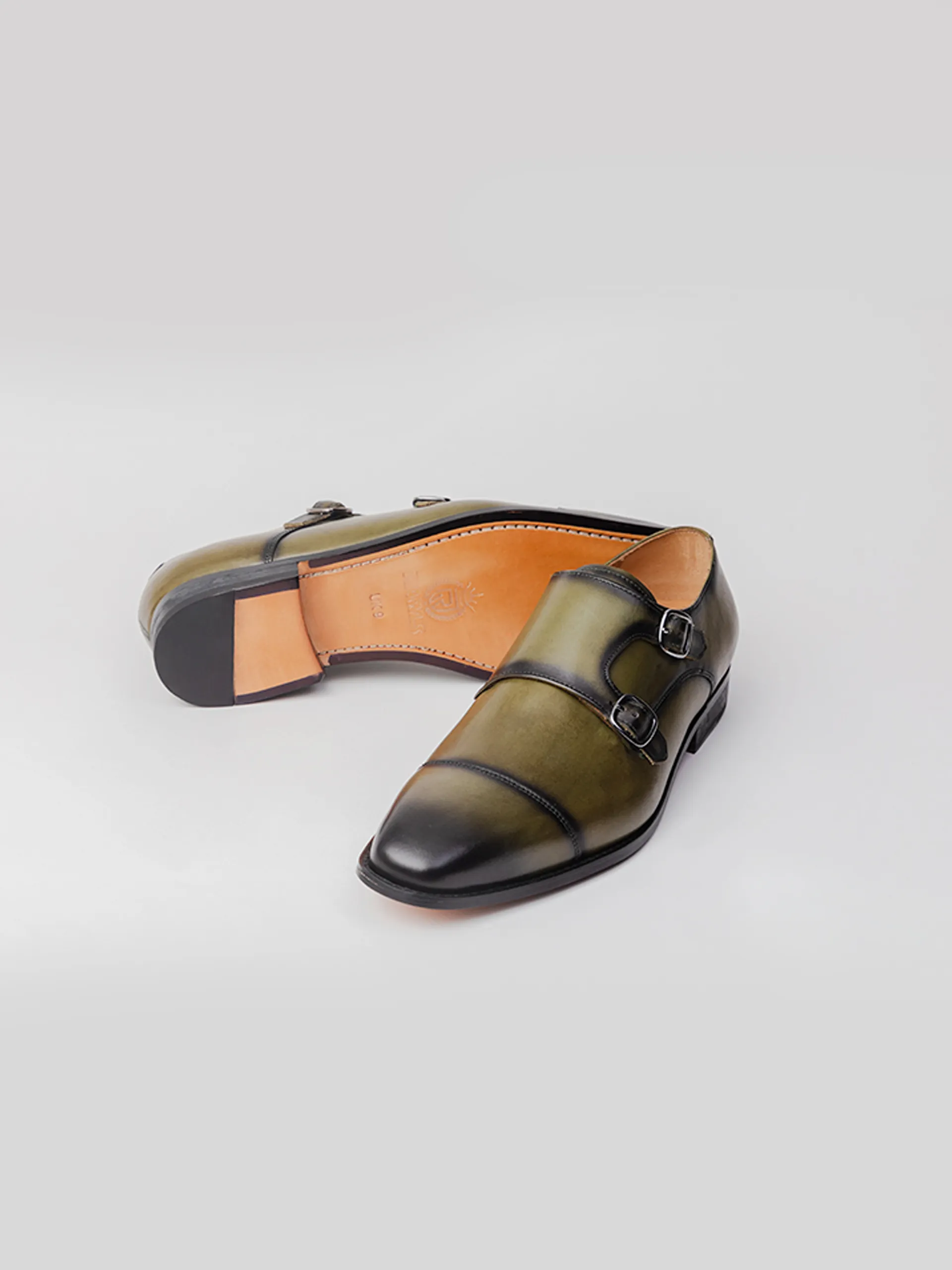 Legacy Style Shubhan Double Monk - Olive Patina