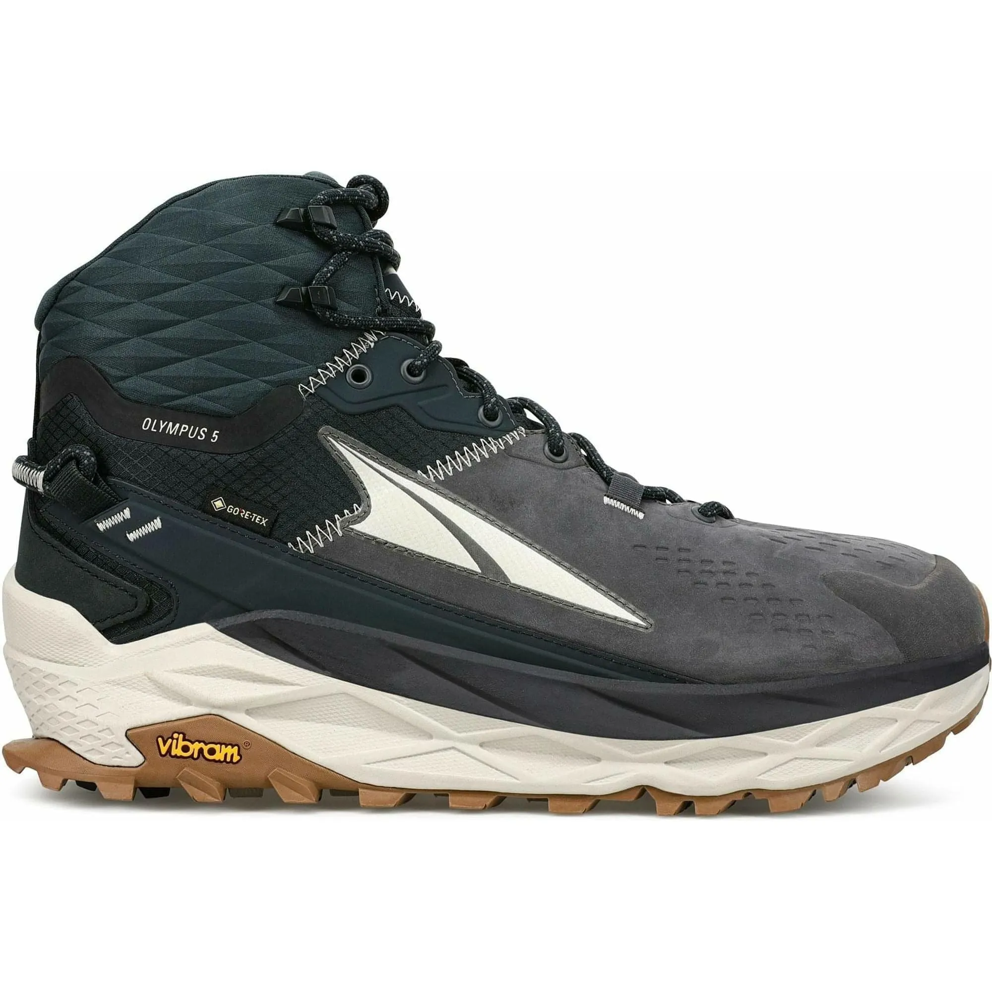 Grip System Outdoor Experience Altra Olympus 5 GORE-TEX Mid Mens Walking Boots - Black