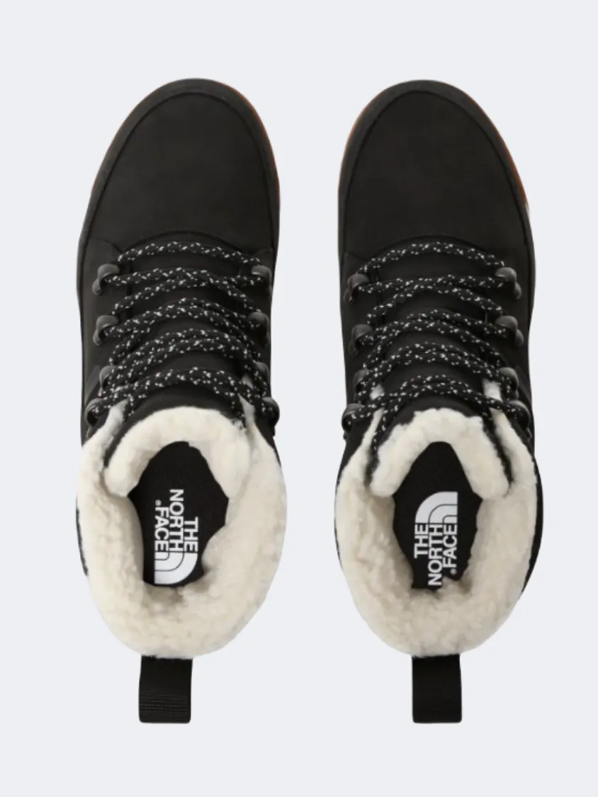 The North Face Sierra Lace Waterproof Women Lifestyle Shoes Black/Gardenia White Supportive Construction