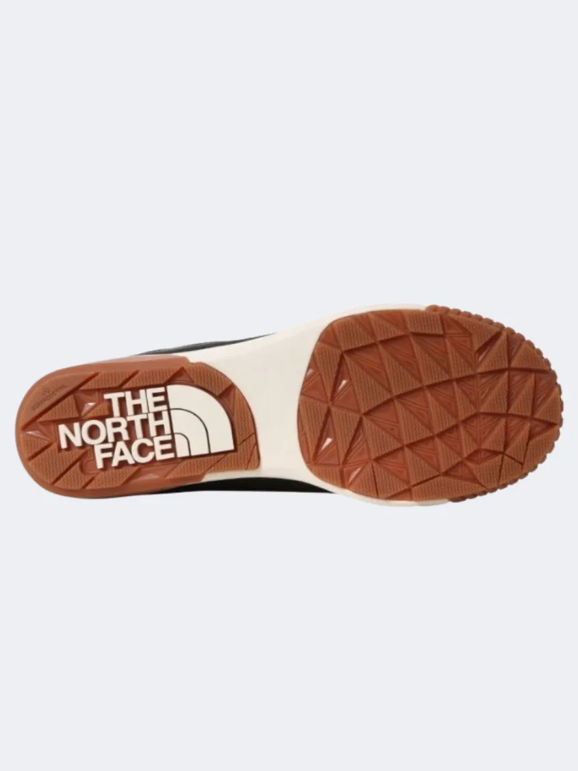 The North Face Sierra Lace Waterproof Women Lifestyle Shoes Black/Gardenia White Moisture control Sturdy Leather
