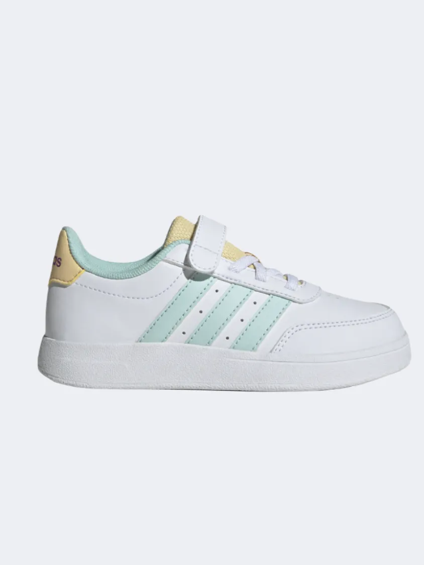 New Drop Adidas Breaknet 2 Girls Sportswear Shoes White/Aqua/Tint
