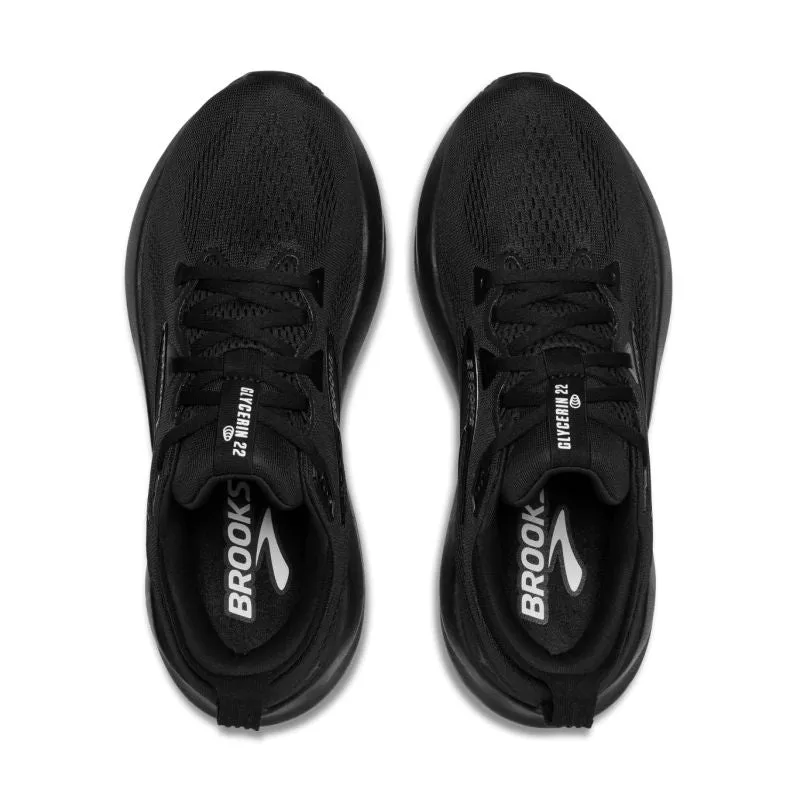 running in a plateau shoes Brooks Glycerin 22 2E WIDE Mens Running Shoes