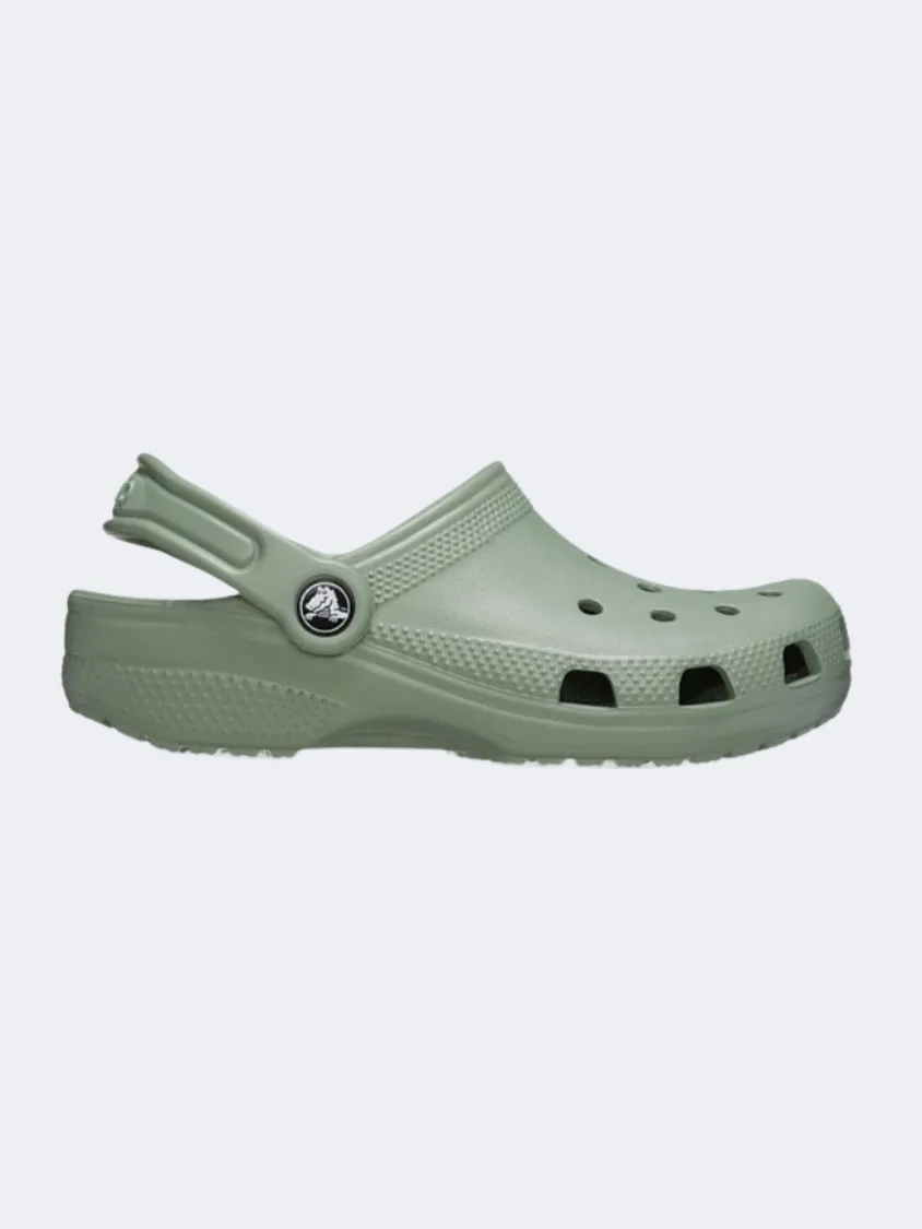 French Soft Crocs Classic Clog Kids-Unisex Lifestyle Slippers Moss