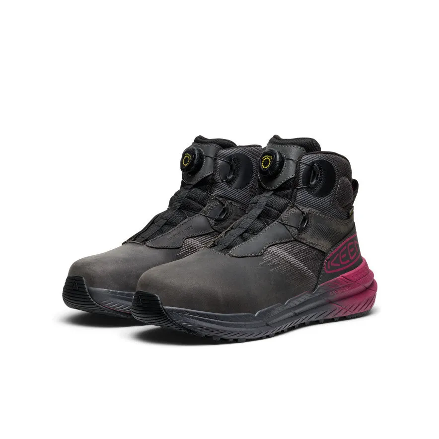 Rubber Sole Stud Cool Women's Snapline RF Waterproof Boot (Carbon Toe)  |  Magnet/Black
