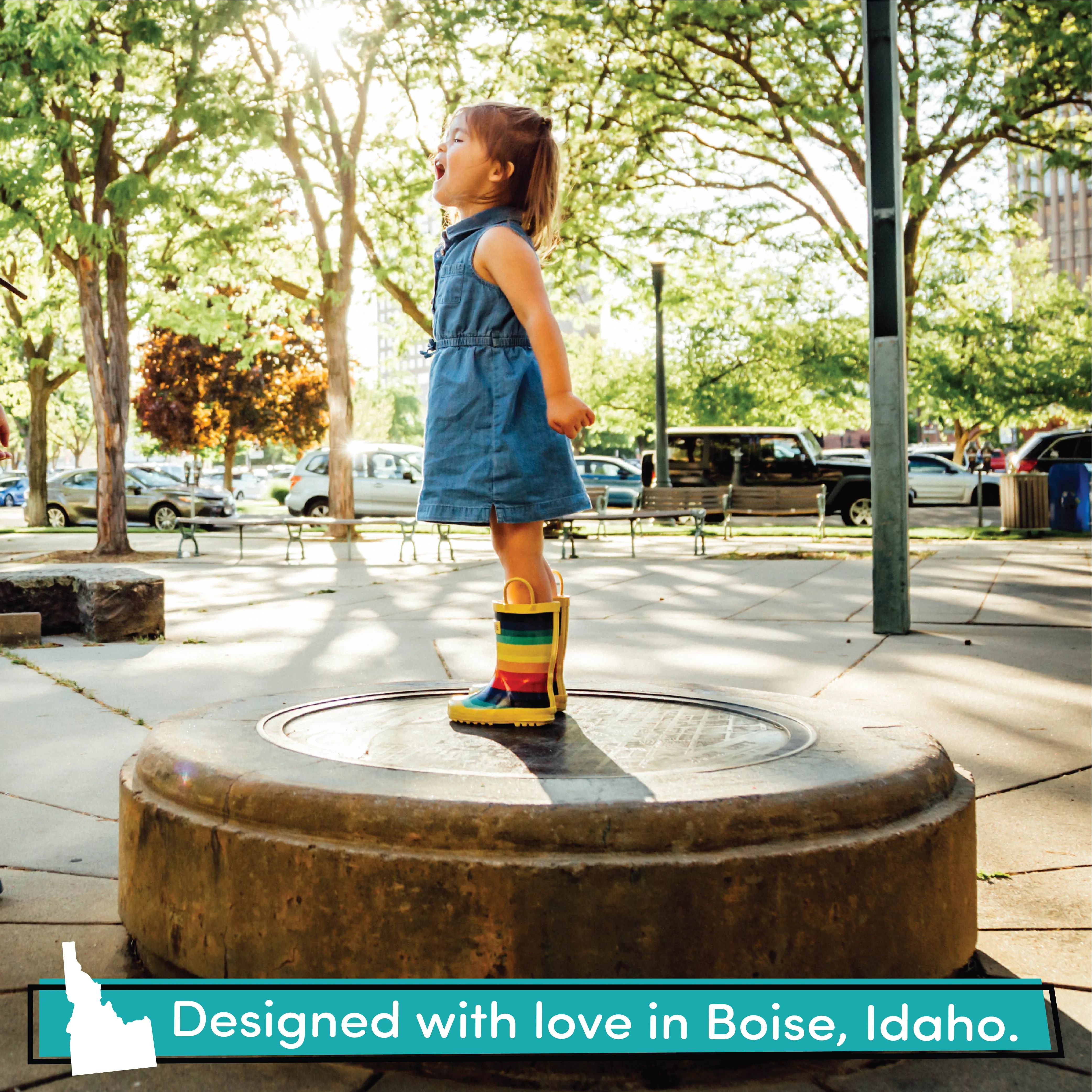 Waterproof Flexibility Chasing Rainbows Rain Boot