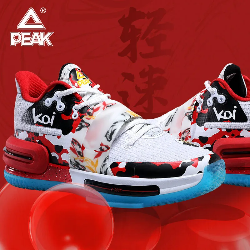 PEAK TAICHI JINLI KOI Limited Edition Men Basketball Shoes Ortholite insole Pressure Distribution Nodes