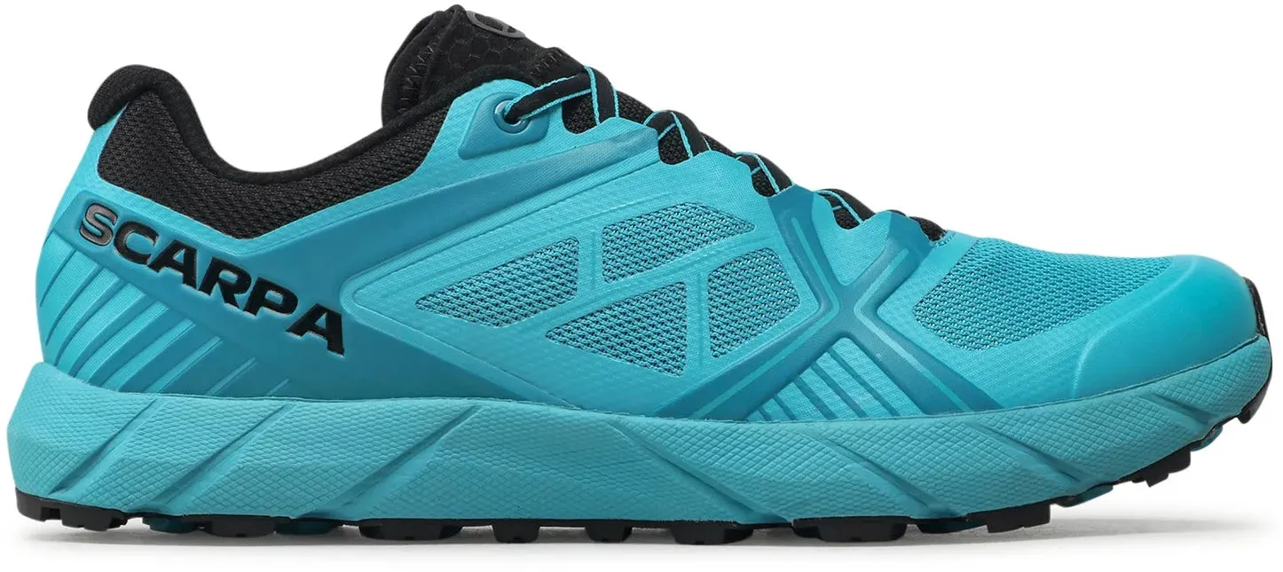 Scarpa Spin 2.0 Mens Trail Running Shoes - Blue Running Field Lace Up Design