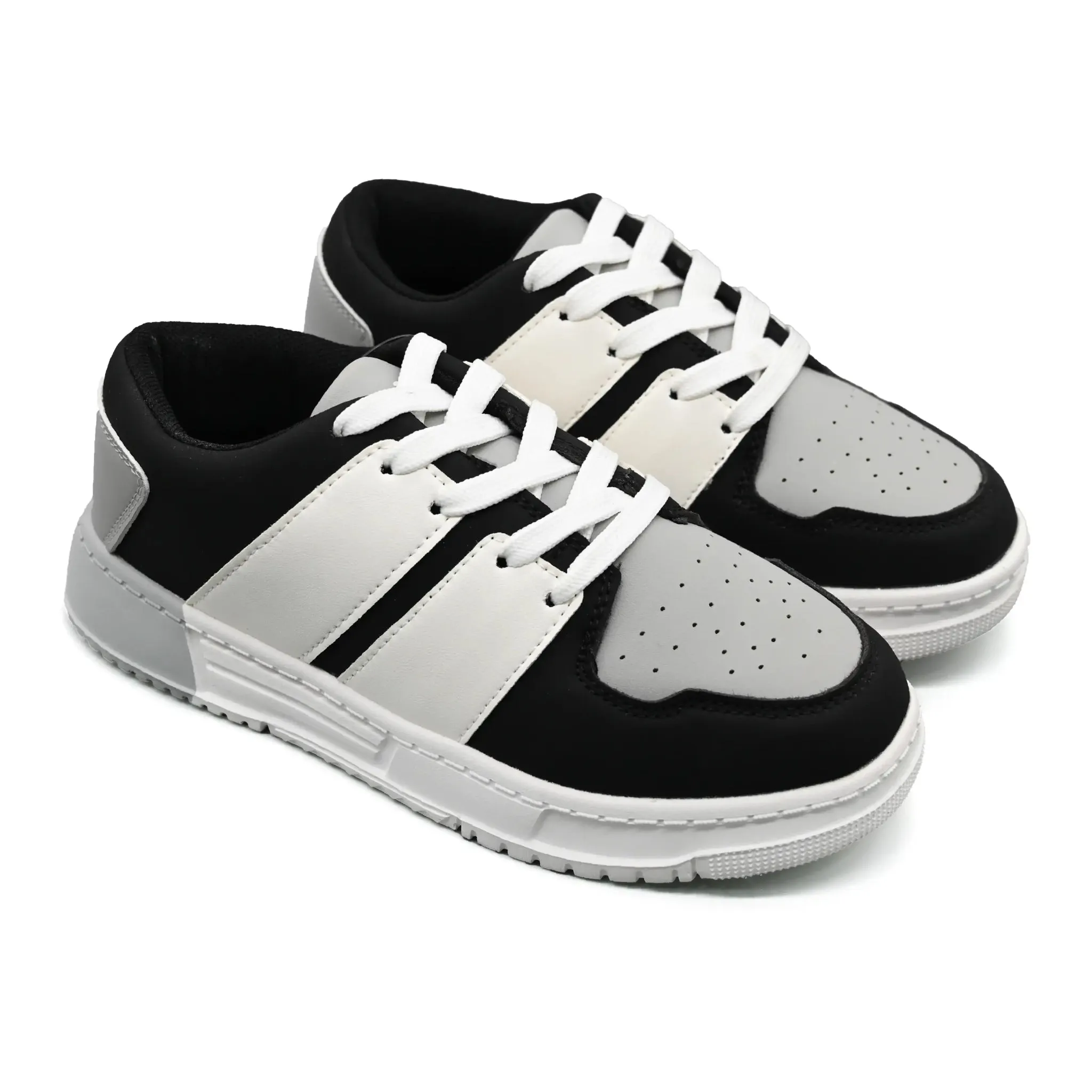 Buggies Austin Kids Shoes - Grey/White Wide fit All Time