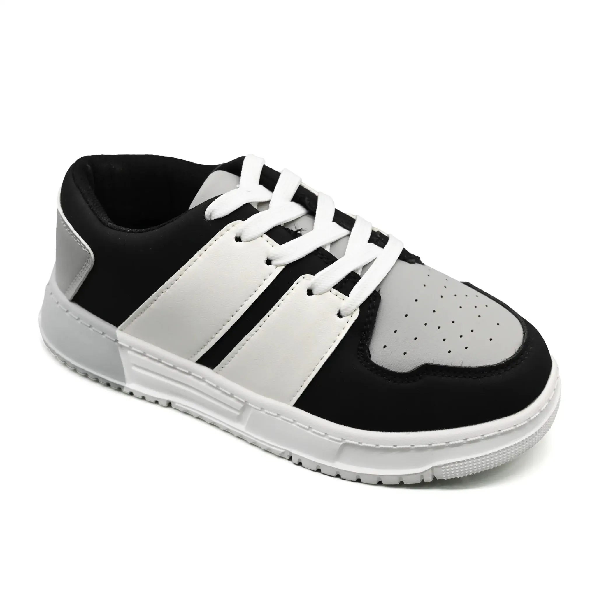 Buggies Austin Kids Shoes - Grey/White Comfort Bend
