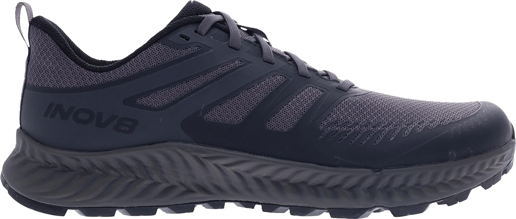 Inov8 TrailFly WIDE FIT Mens Trail Running Shoes - Black Steady Motion Daily Movement